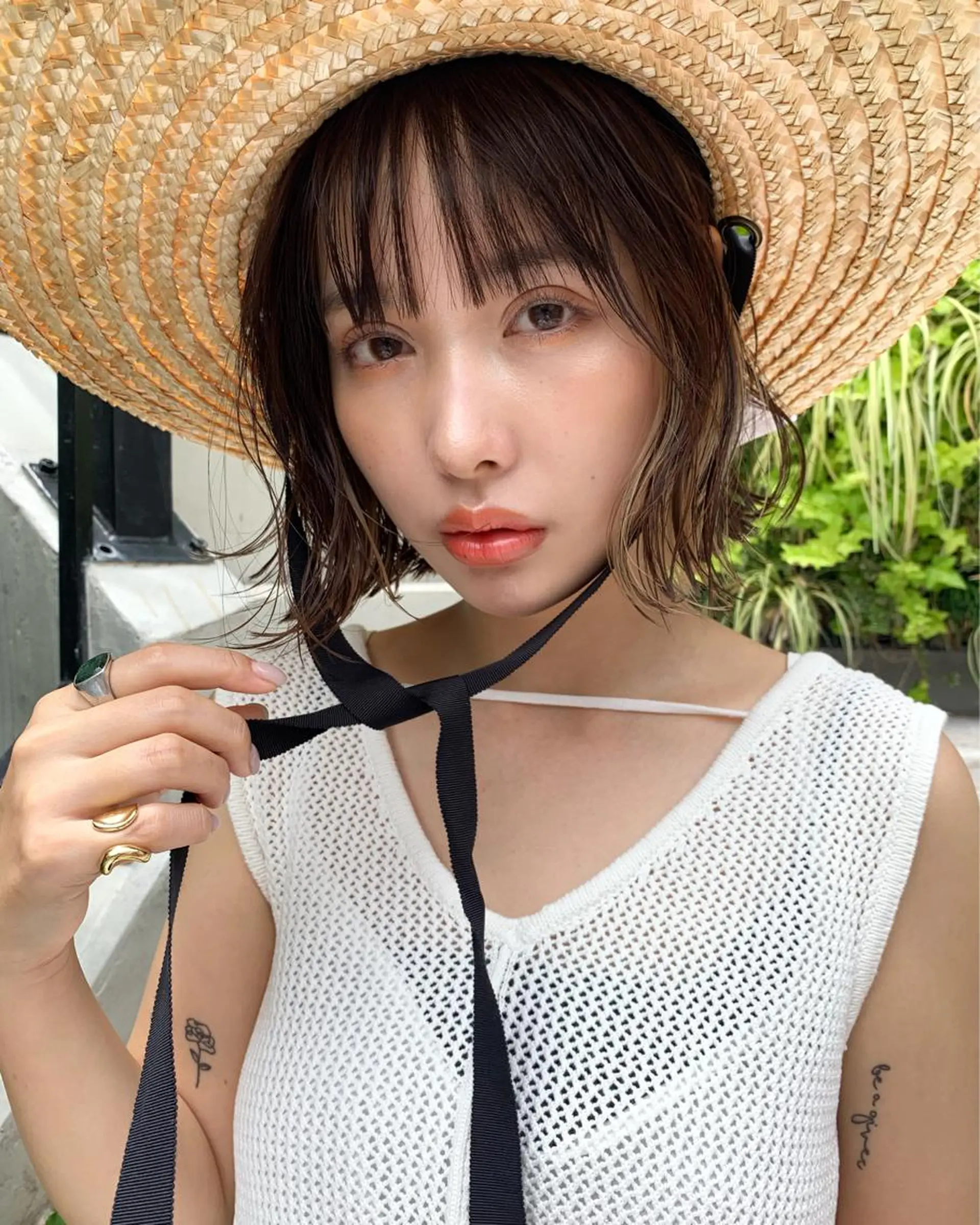 ショート カラー インナーカラー 柔らかブラウン/顔周 りレイヤー♡ユウシのヘアスタイル