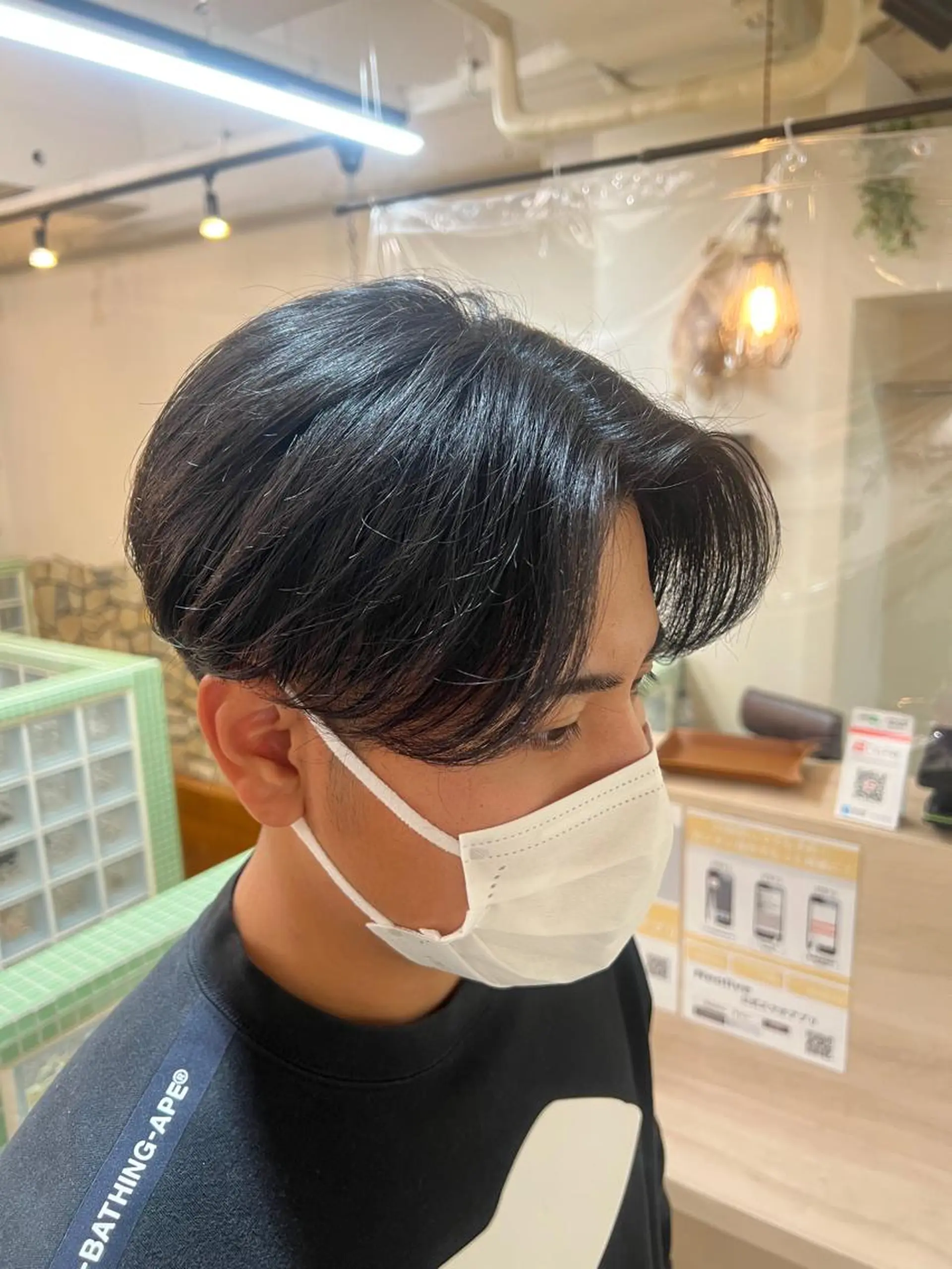 ショート パーマ メンズ センターパート カット パーマ メンズカットパーマ ✂️ JOYAのヘアスタイル