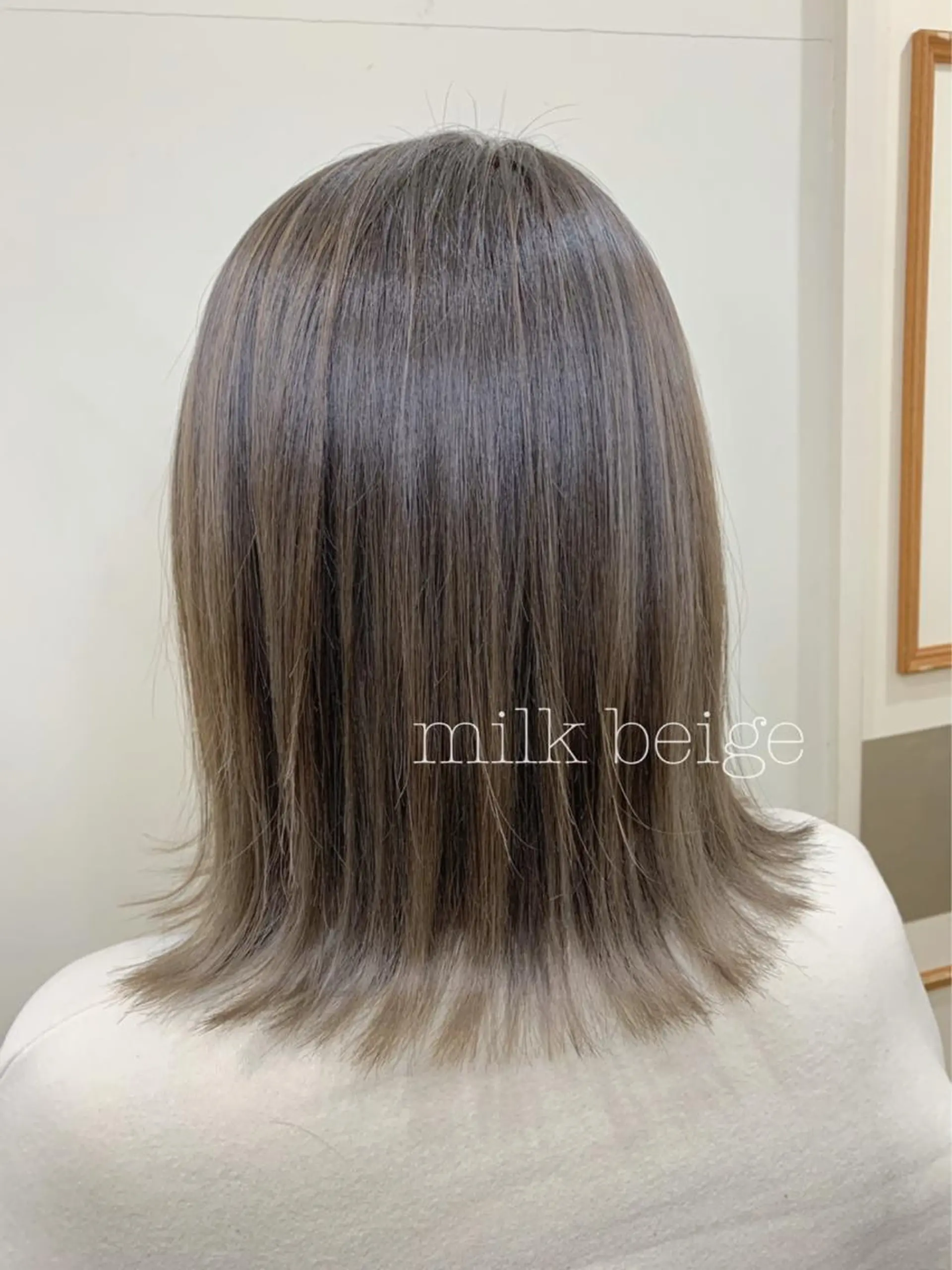 ミディアム カラー カット ヘアカラー トリートメント ぱつっとボブ/ 小野あかねのその他イメージ