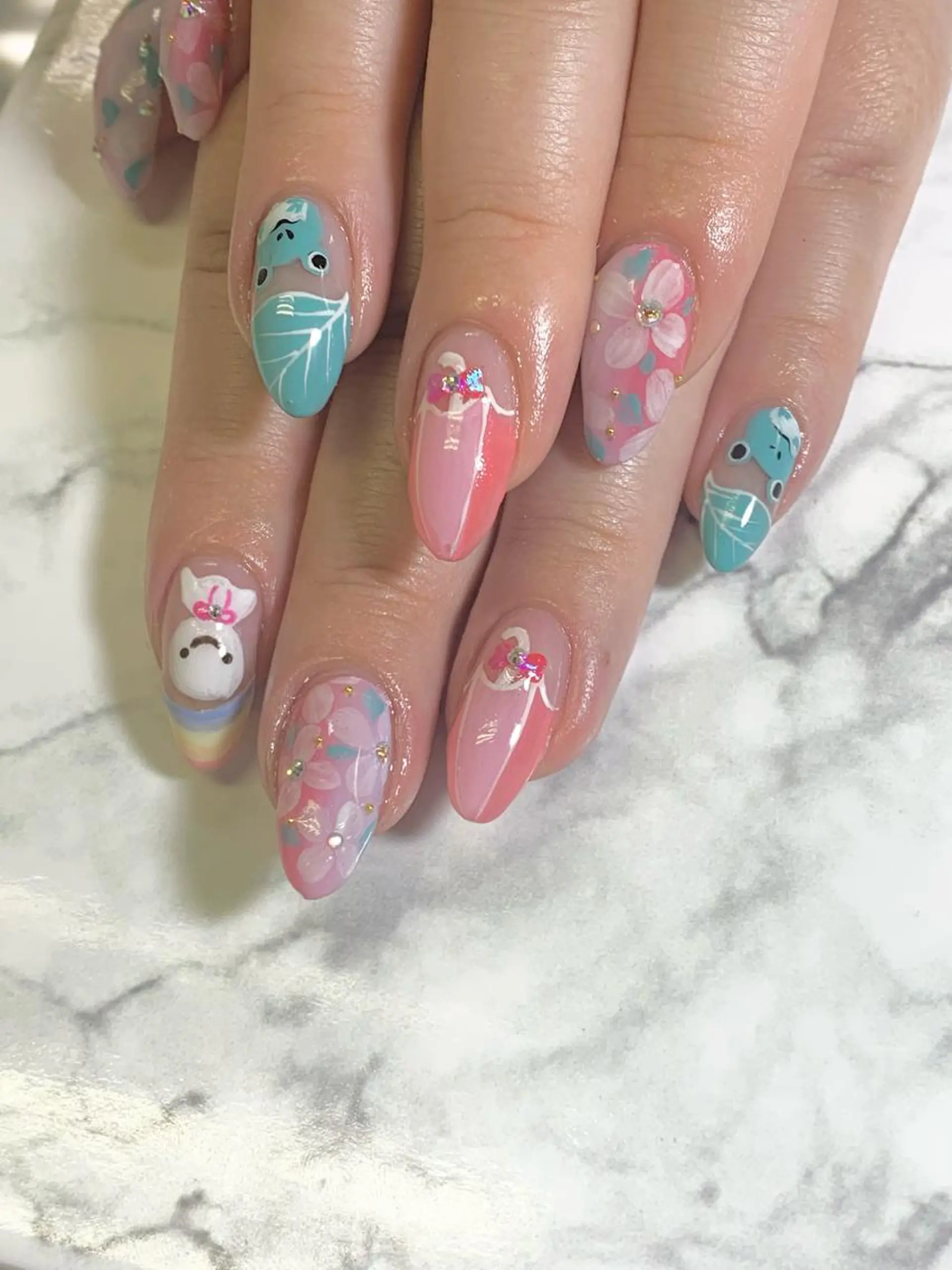 セミロング ネイル H NANAのネイルデザイン