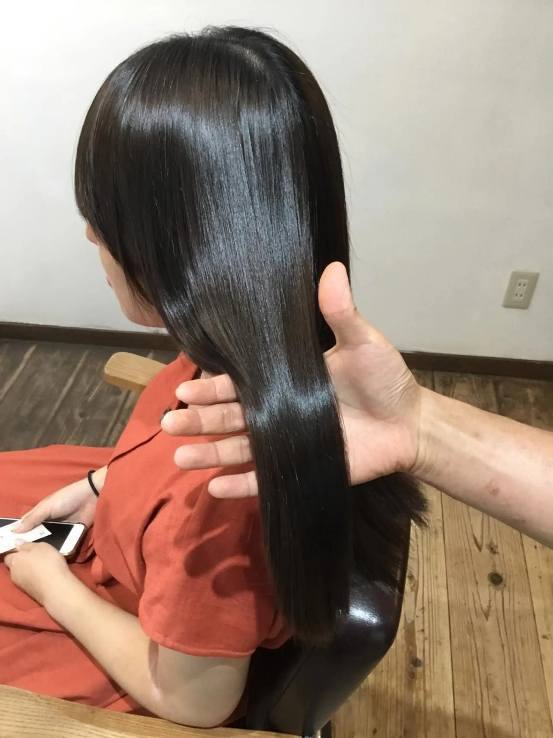 ロング カラー ヘナ白髪染め Maif小牧健太のヘアスタイル