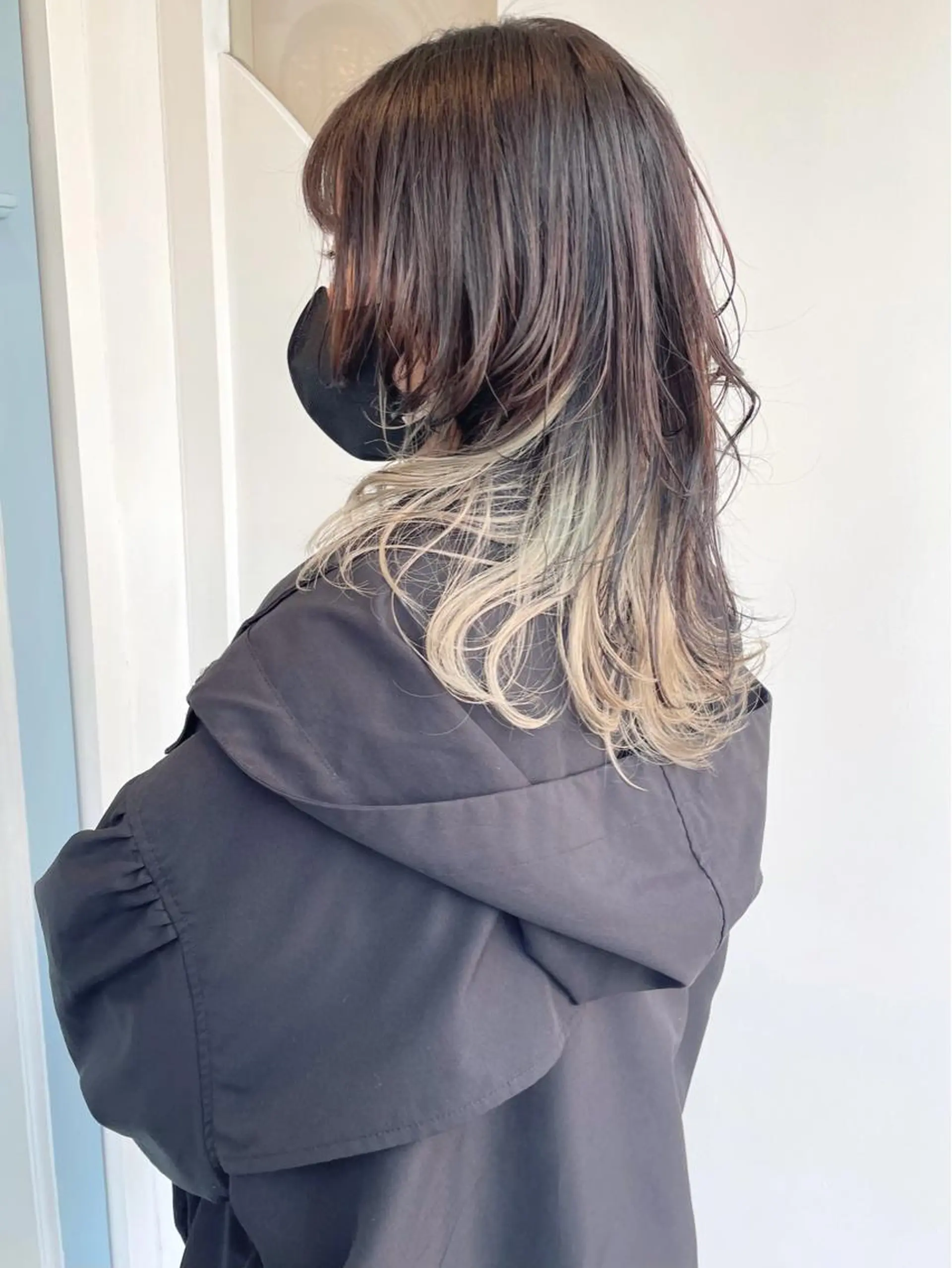 セミロング 顔まわりレイヤー レイヤーカット トリートメント ウルフカット 酸熱トリートメント 🐺高椋 海/ウルフ/レイヤーのヘアスタイル