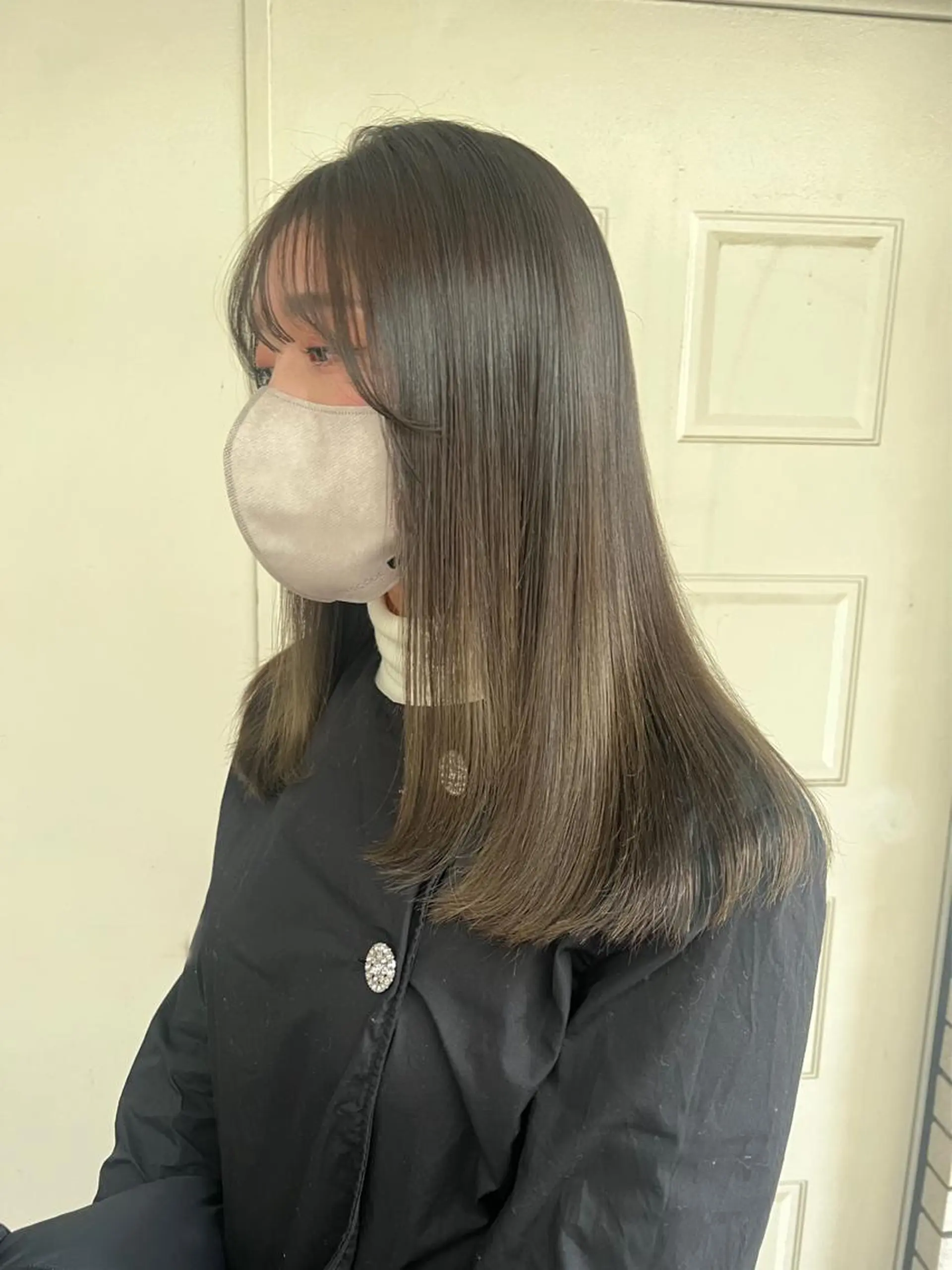 セミロング トリートメント 酸熱トリートメント カット ヘアカラー トリートメント まろやか透明感カラー ♡MANAのヘアスタイル