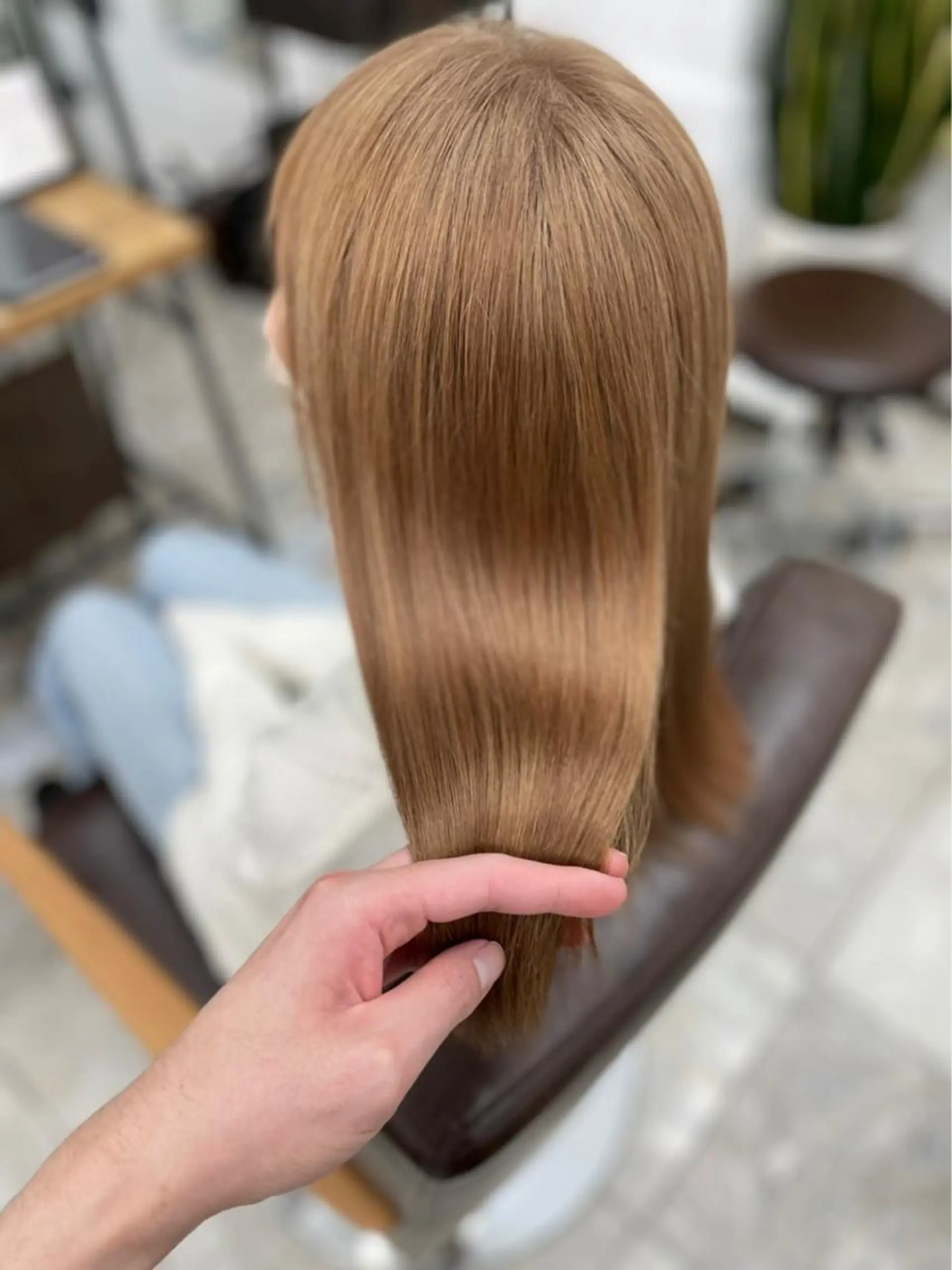 ロング カラー ブリーチ ケアブリーチ カラー特化サロン ピリナ相武台前のヘアスタイル