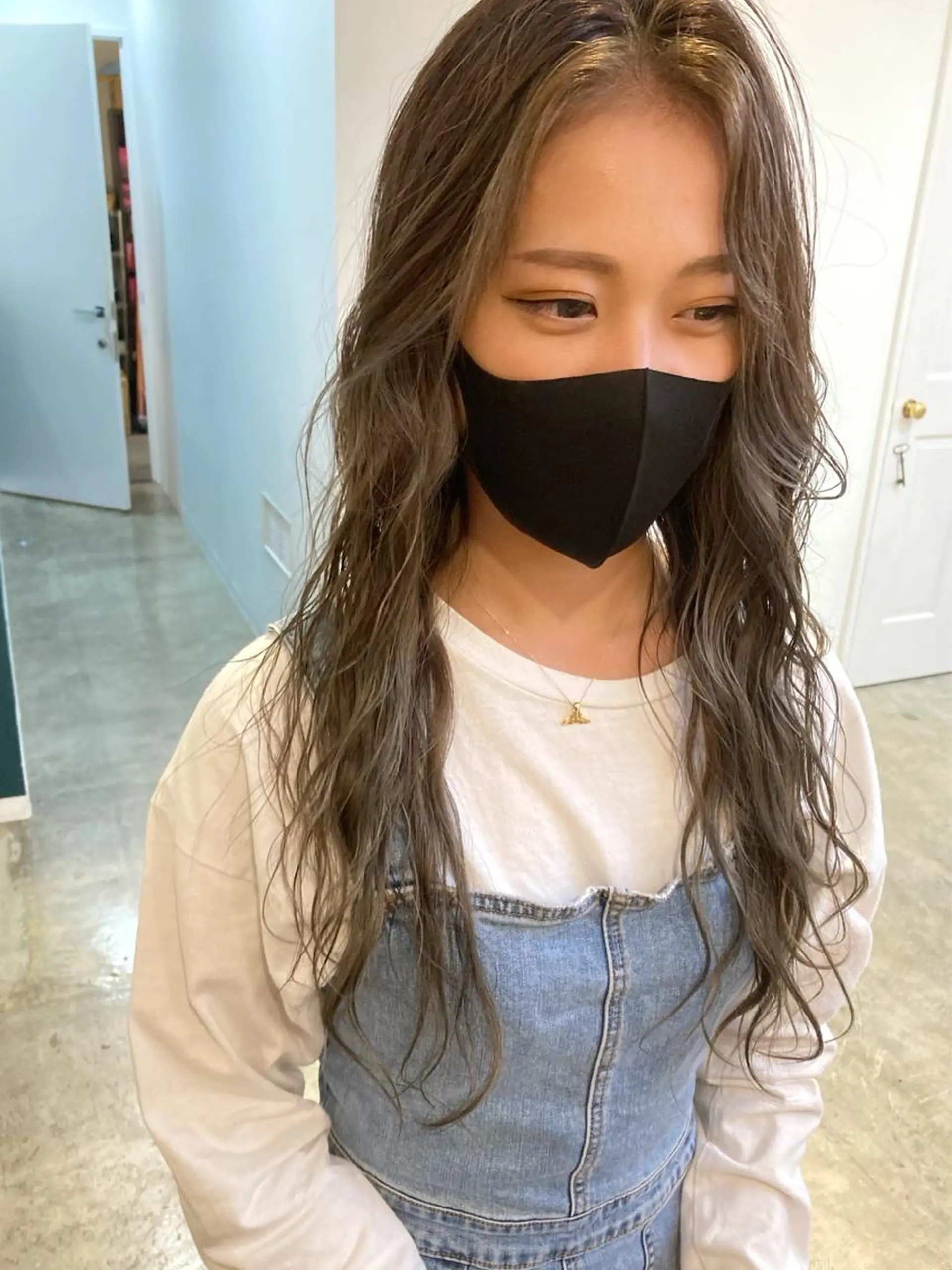 ロング カラー ミストバング  フェイスフレーミング ハイライトカラー ハイライト ロング カット ヘアカラー カラーリスト菅野 竜矢🌈のヘアスタイル