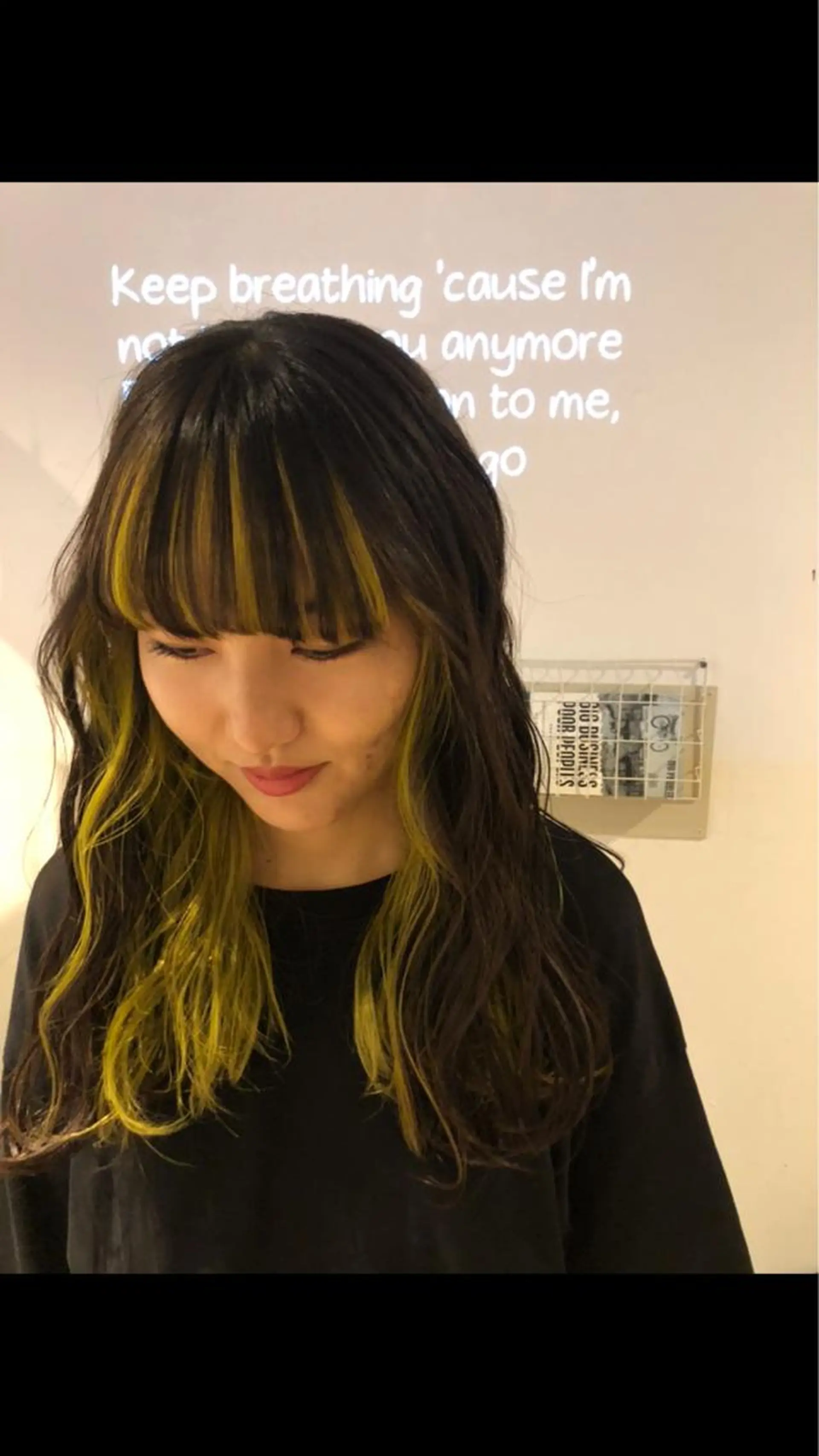 ロング カラー イエローカラー MIYU💋💖 〈XENA渋谷本店〉のヘアスタイル