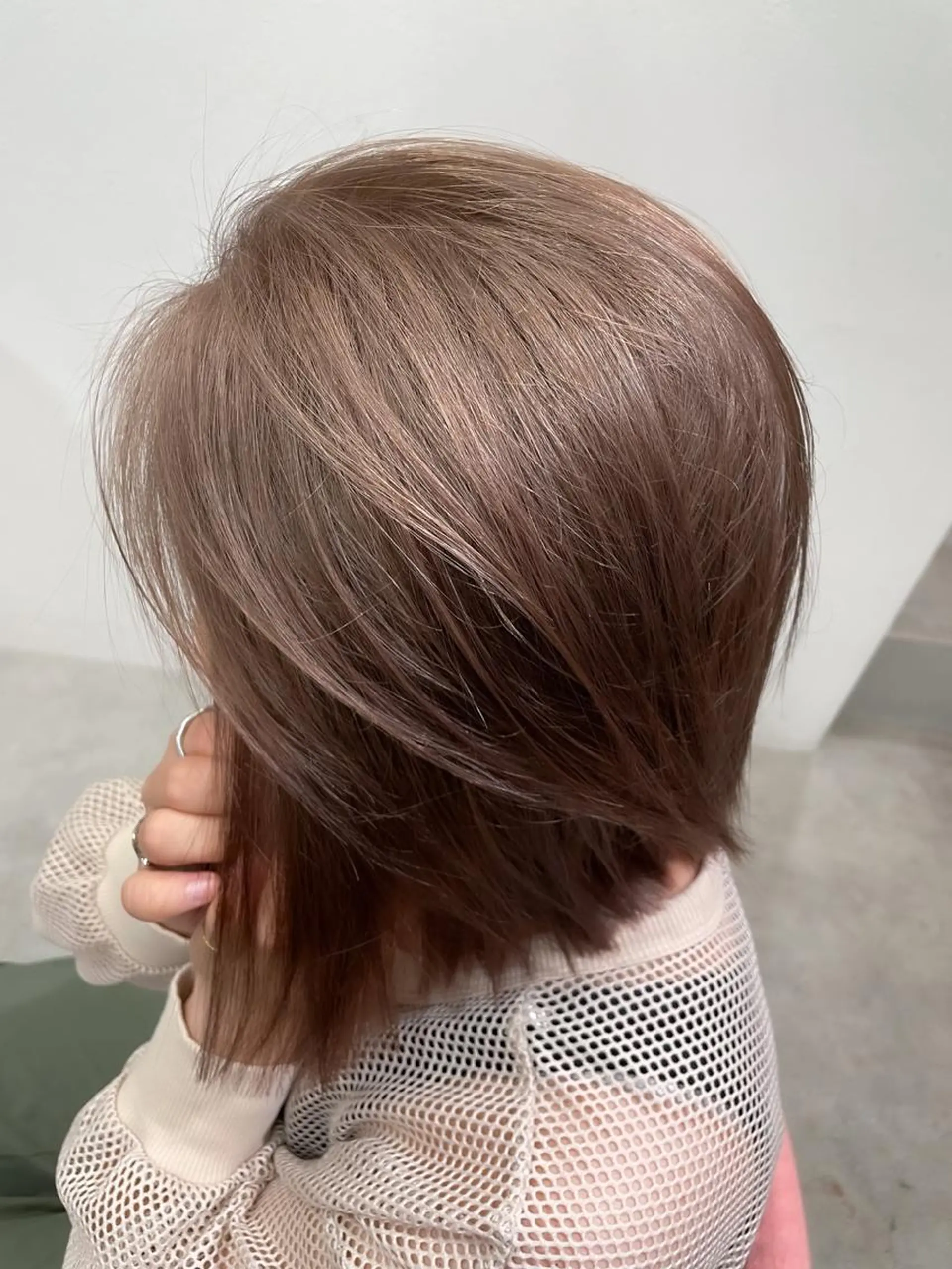 ショート カラー ヘアアレンジ ミニボブ/ブリーチ 🌈MISATOのヘアスタイル