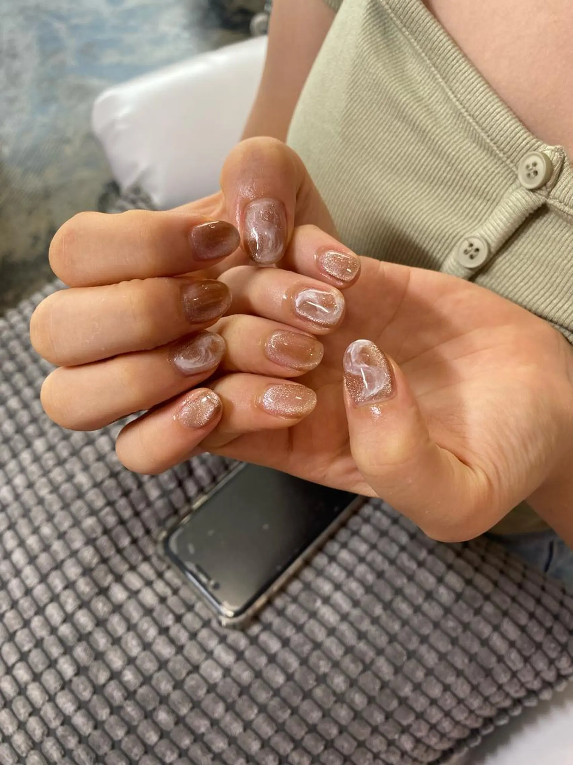 ネイル ♱˖⁺ 𝒎𝒐𝒑𝒊 ⁺のネイルデザイン