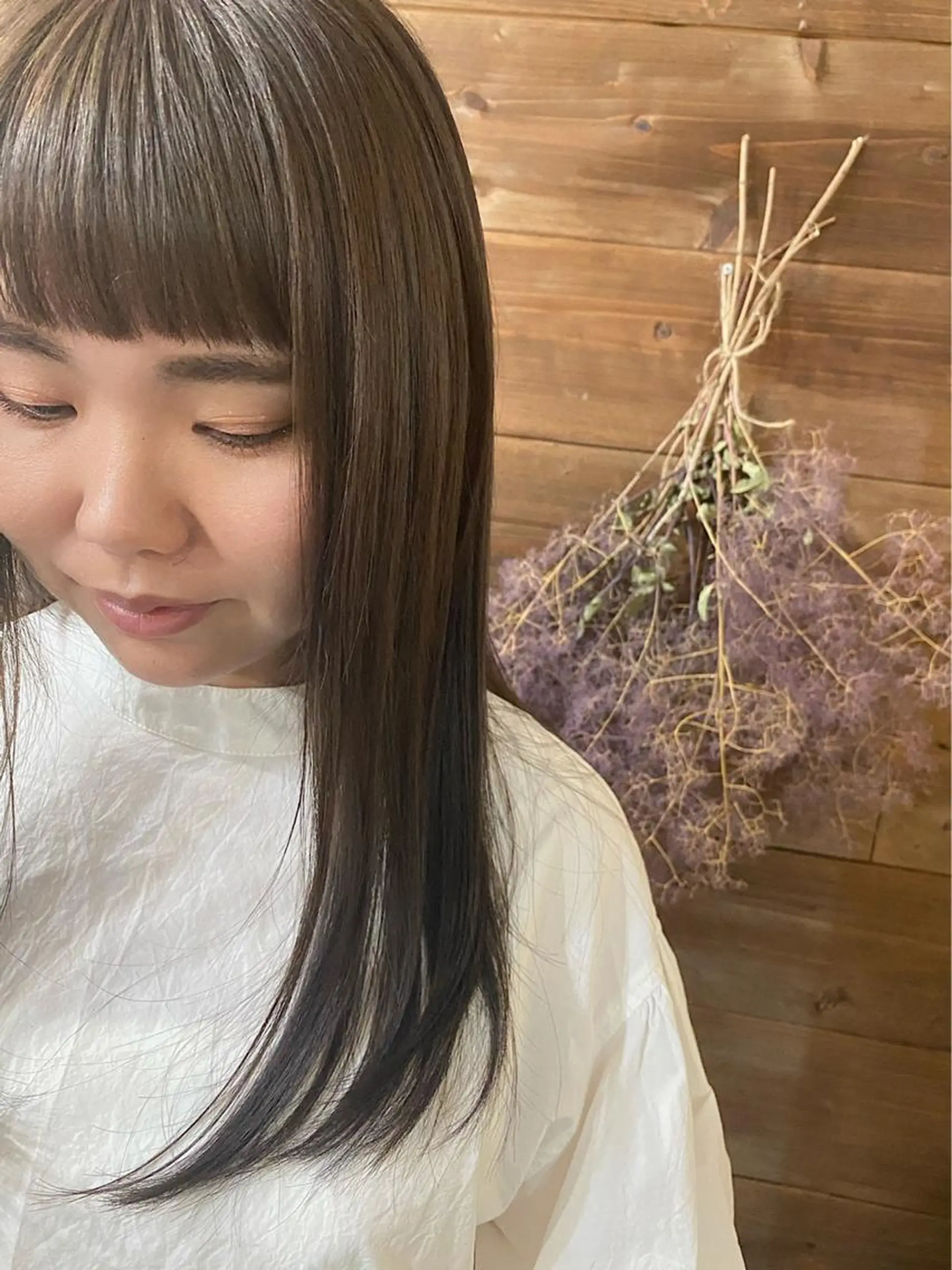 セミロング カラー chambre シャンブルのヘアスタイル