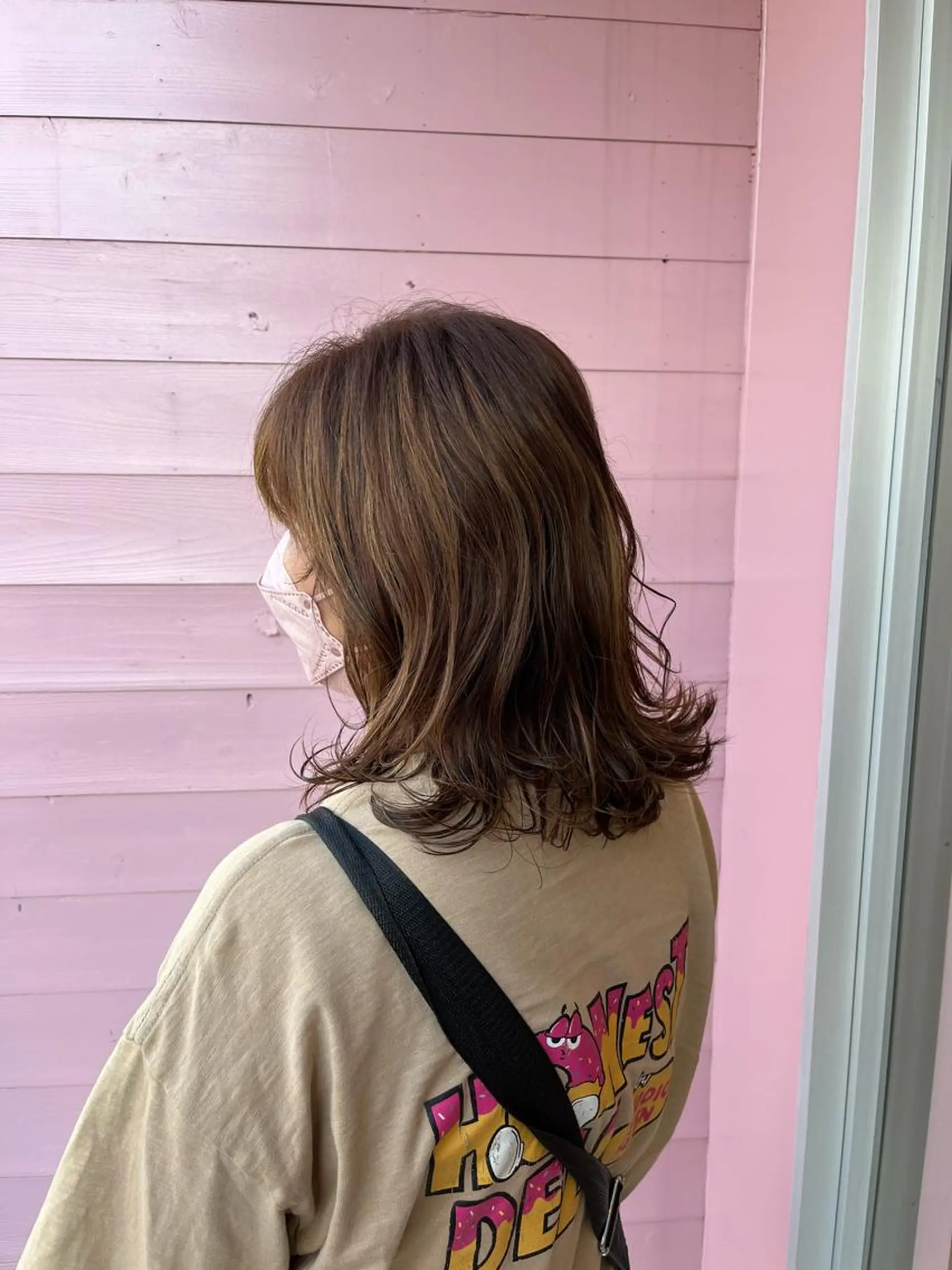 ミディアム 韓国風カラー ボブ ハイライト 髪質改善 韓国風ヘア ボヌールソレイユ所属・☁️彦坂唯有/ 透明感カラー☁️のヘアスタイル