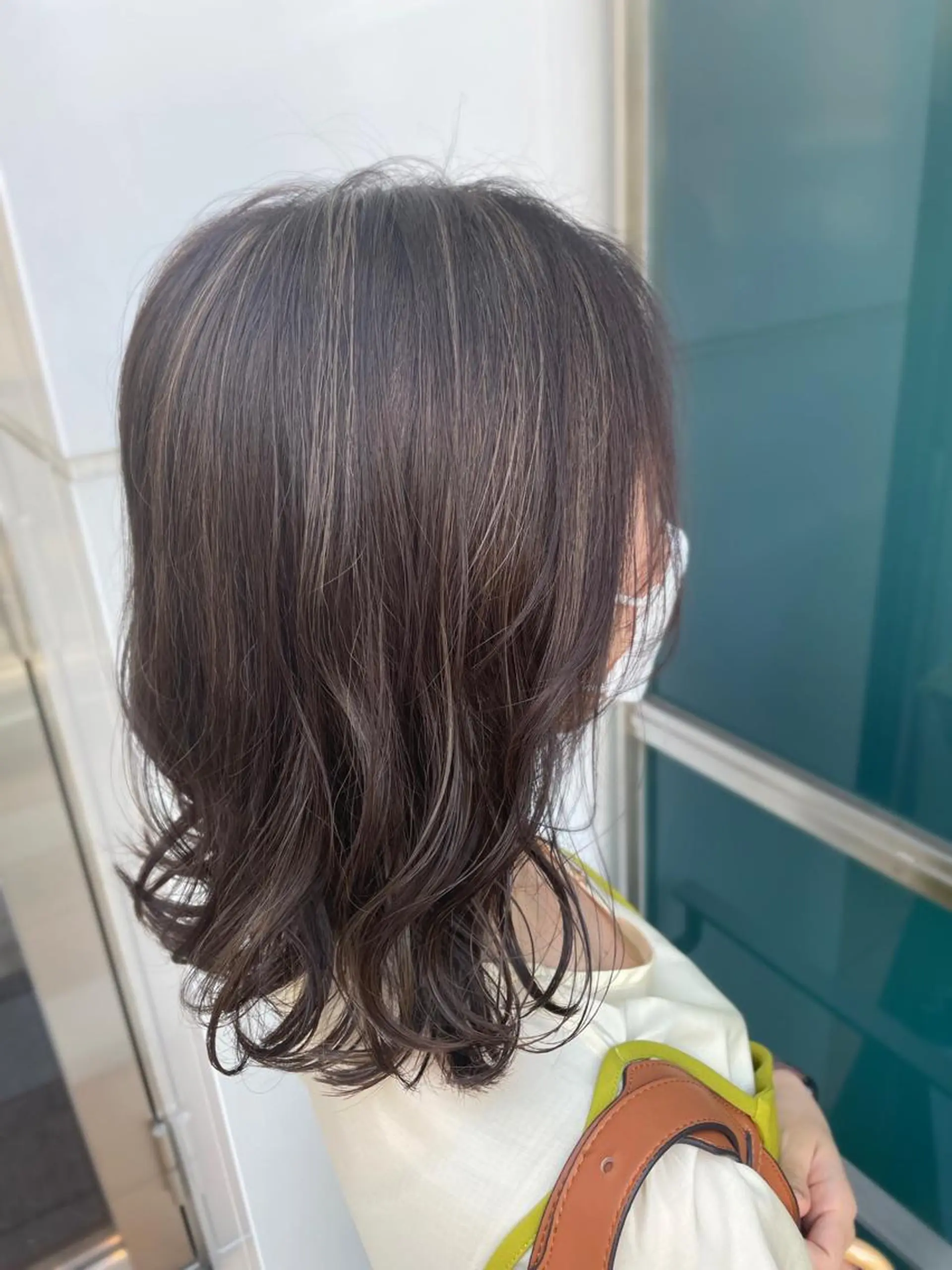 ミディアム カラー ハイライトカラー ハイライト 韓国レイヤー/髪質 改善/縮毛🤍吉田のヘアスタイル