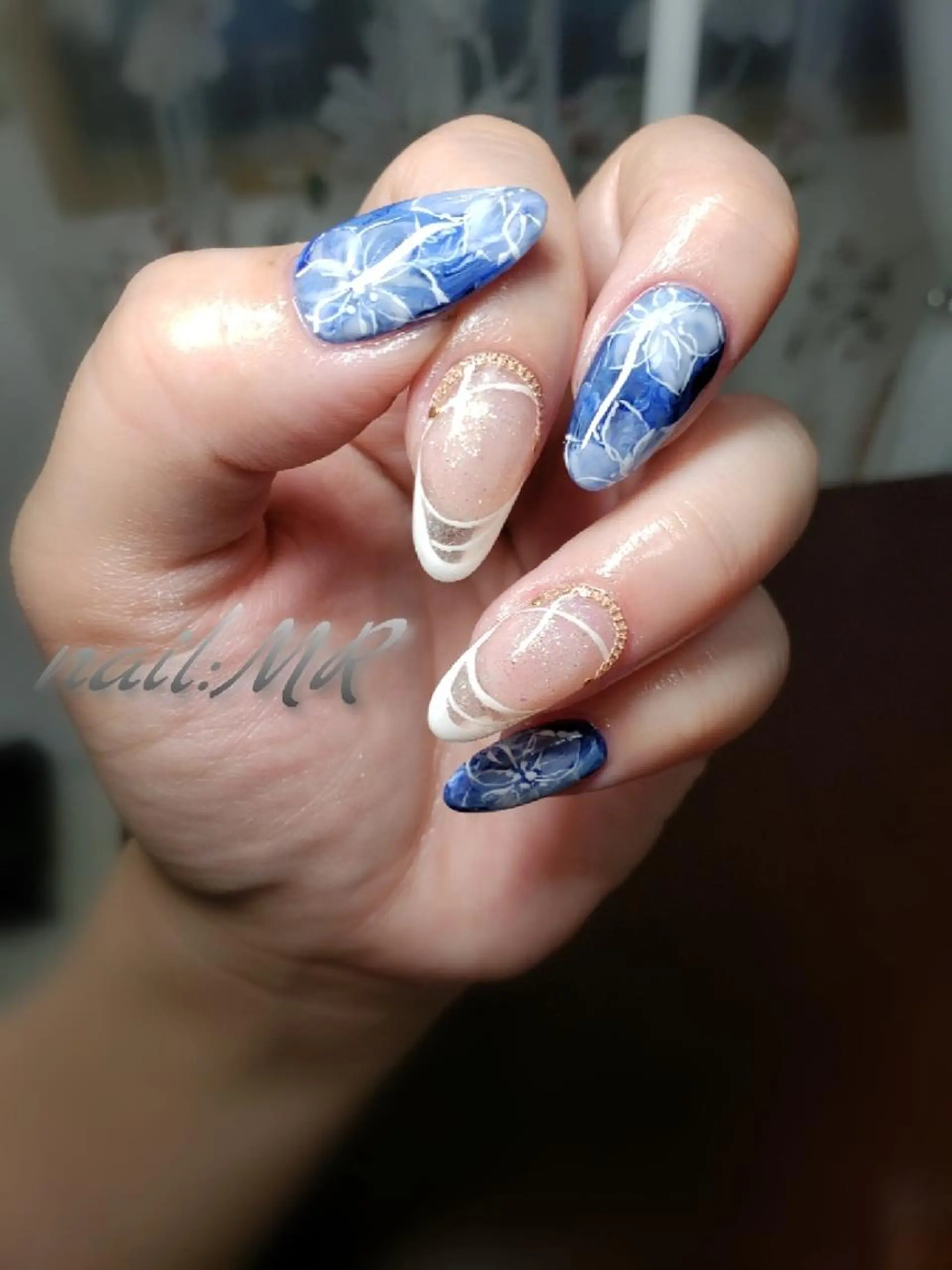 ネイル クリアネイル フラワーネイル フレンチネイル ロングネイル Nail salon Coco所属・Nail salon Coco【溝の口駅】のネイルデザイン