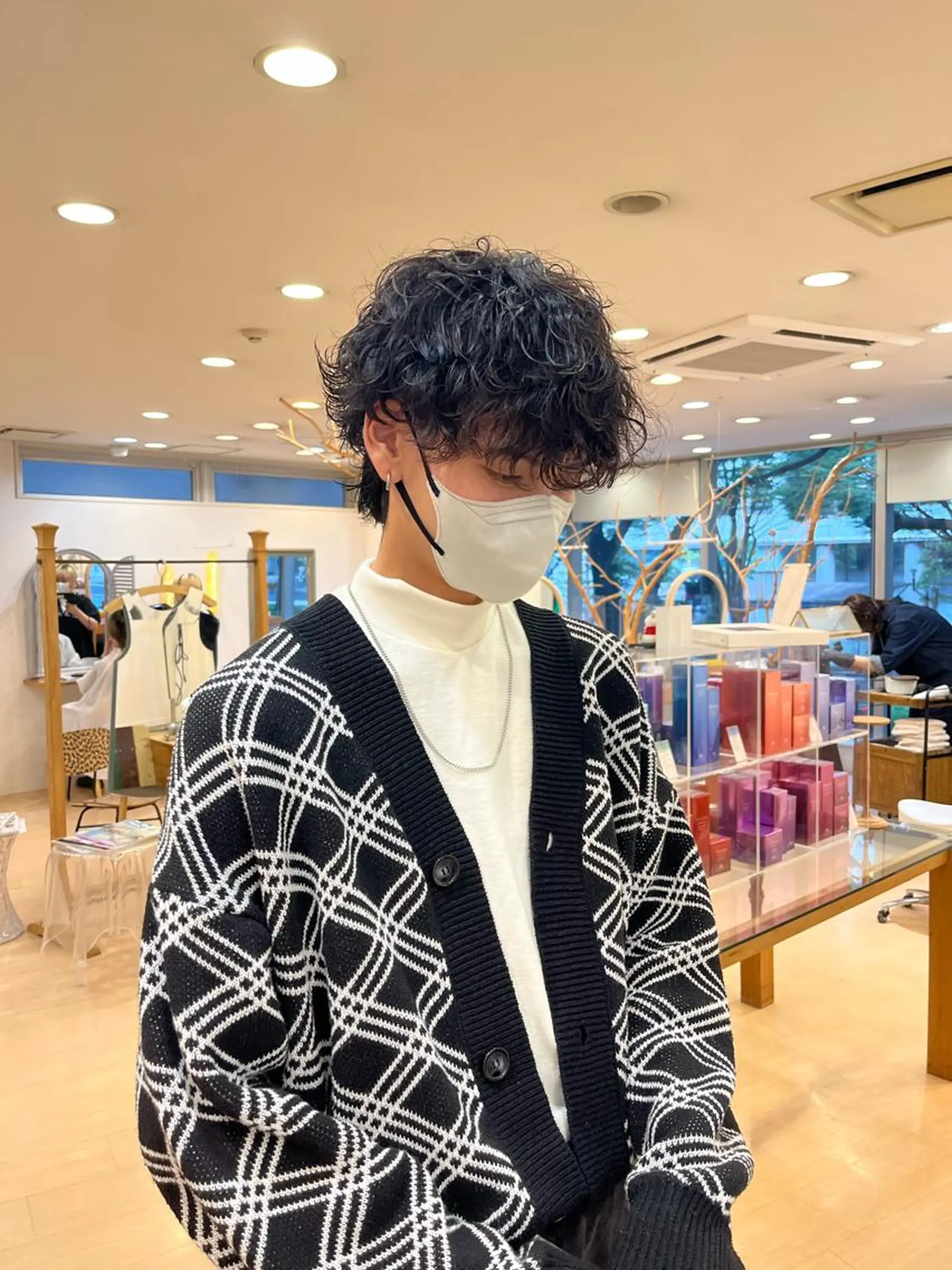 パーマ メンズ メンズパーマ 波巻きパーマ メンズウルフカット ウルフカット 💠つたふうか/ 韓国/メンズヘア💠のヘアスタイル