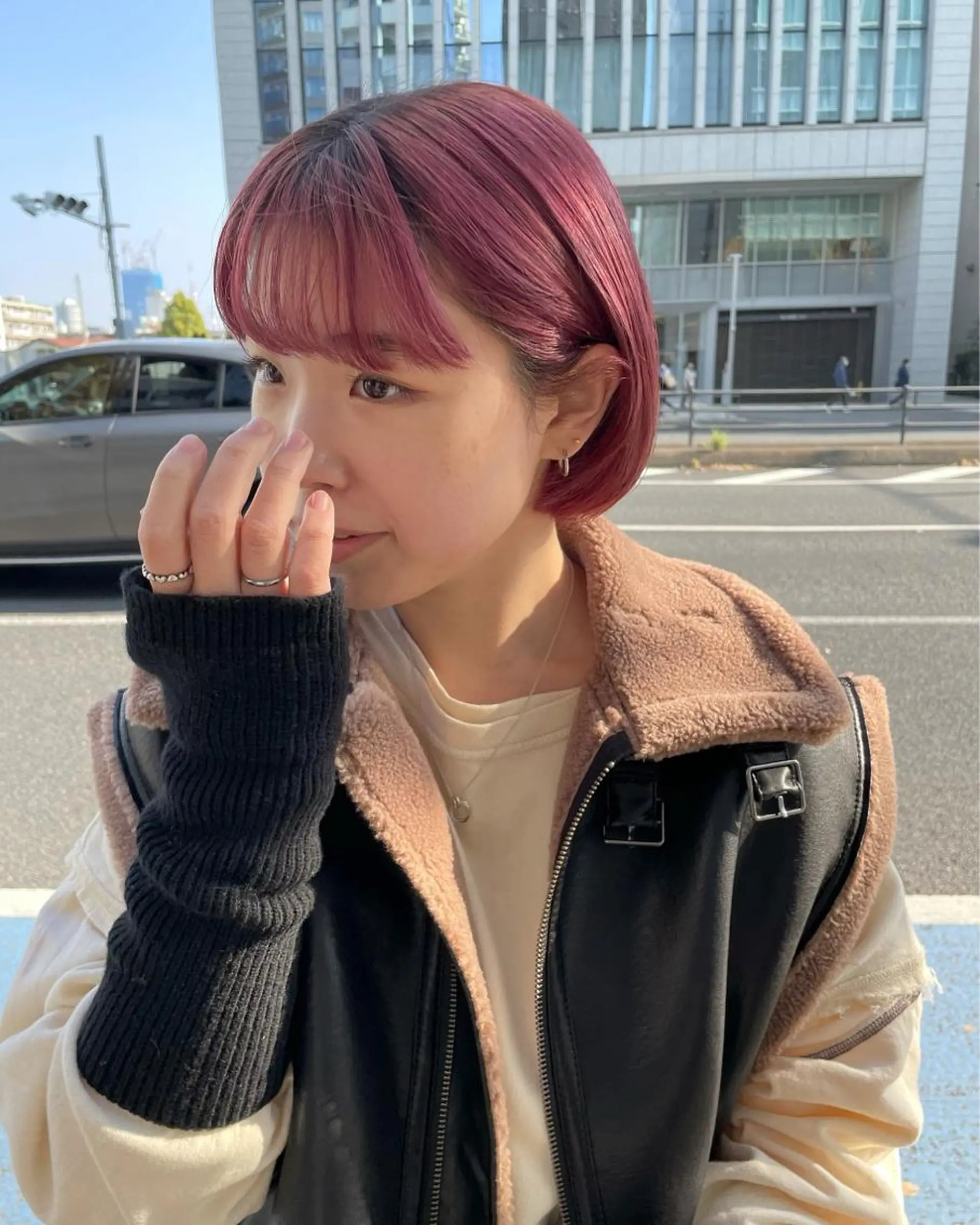 ショート カラー キッズ ヘアカラー トリートメント オトナヘア🌸 harukaのヘアスタイル