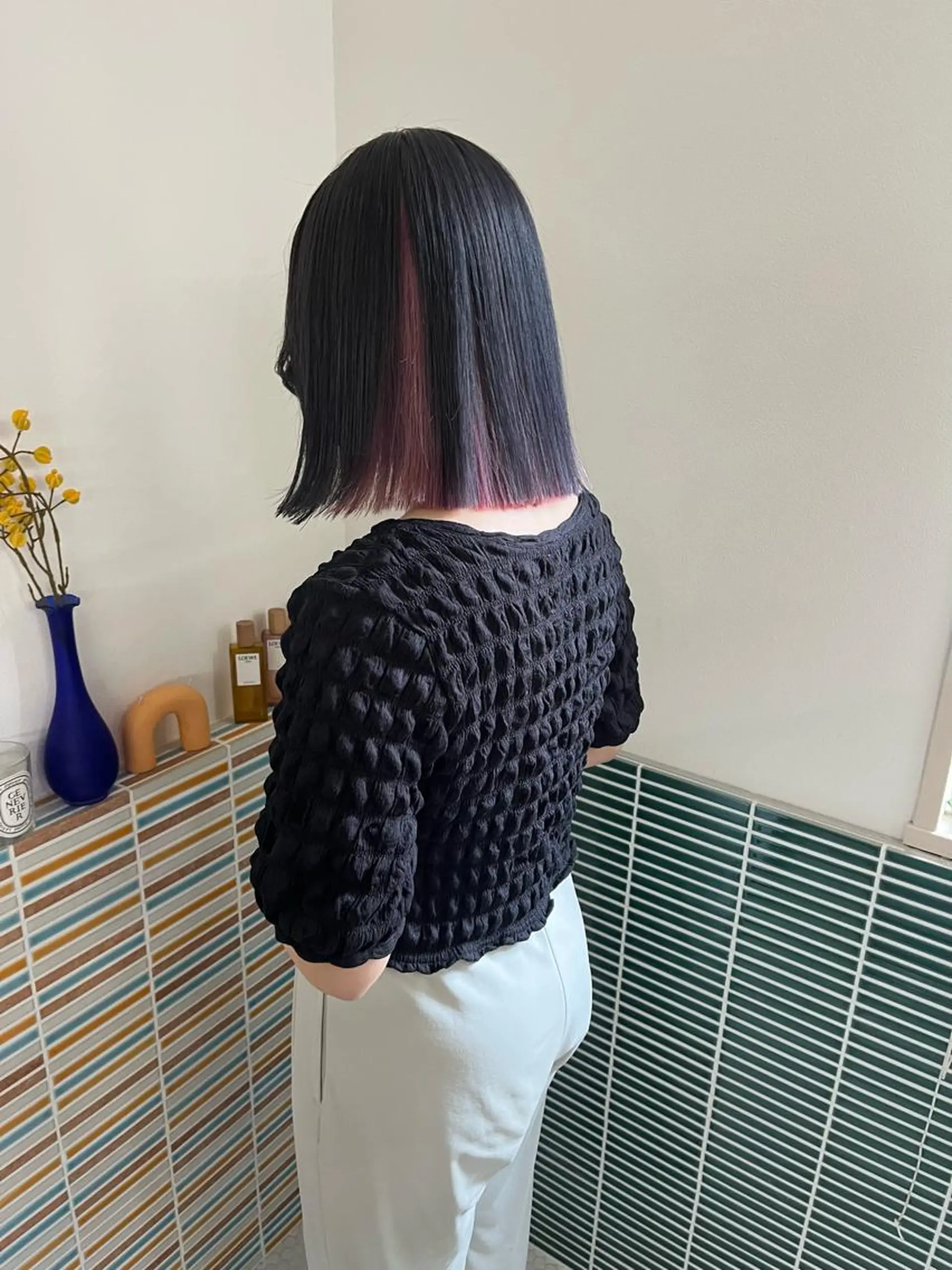 ミディアム カラー ブリーチ ヘアカラー トリートメント 🩷ハイトーン透明感 レイヤー🩷ユリカのヘアスタイル