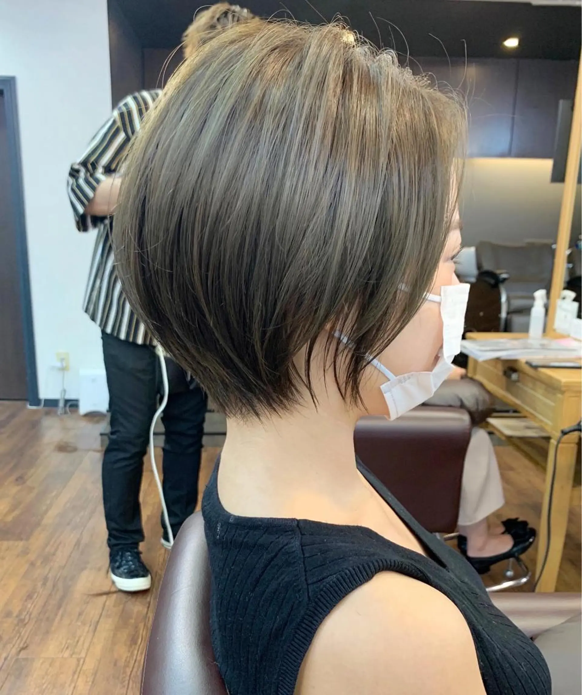 ショート 縮毛矯正/ショート/ レイヤー/畑中正敏のヘアスタイル