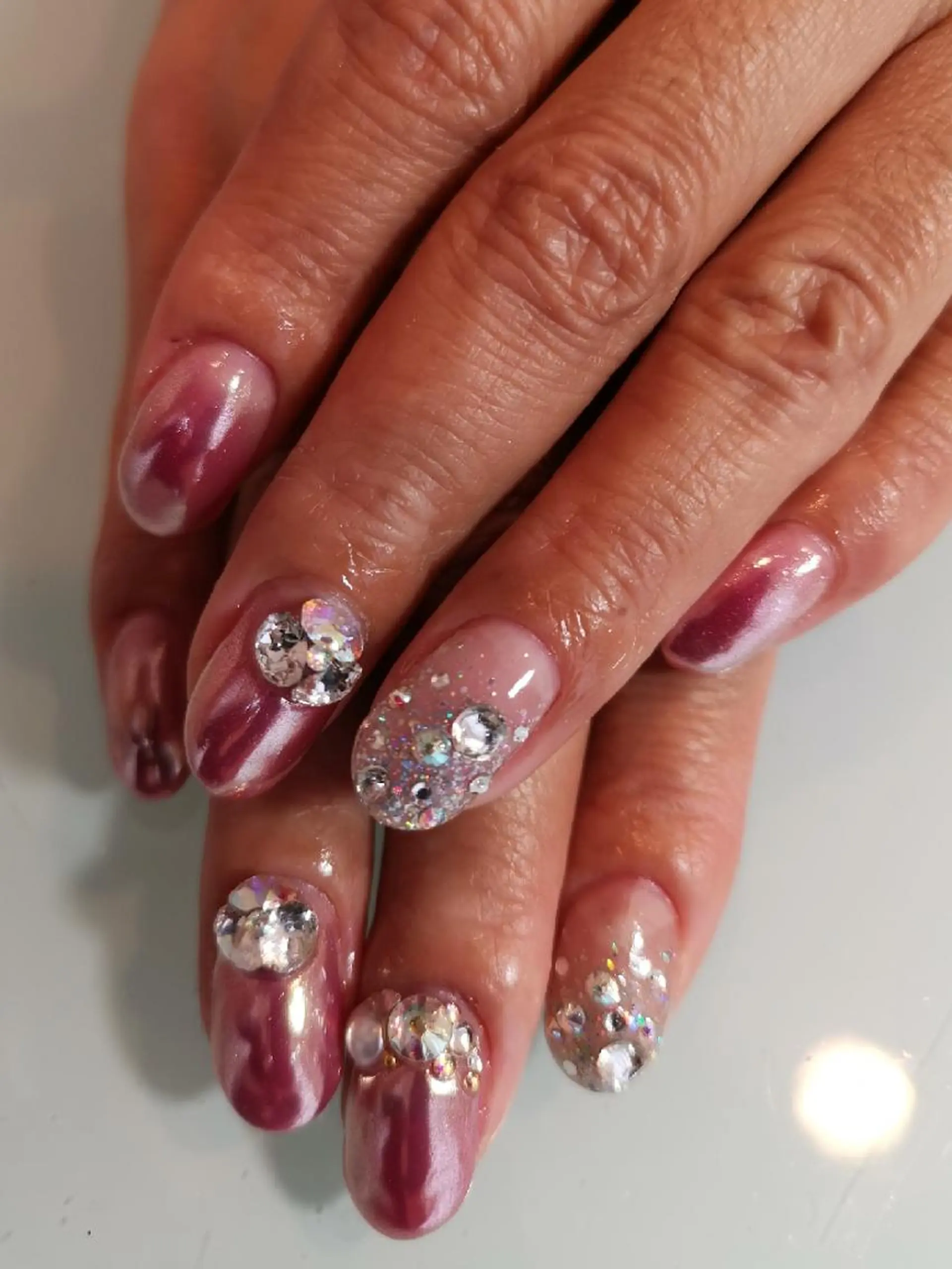 ネイル カラー ピンクカラー ミラーネイル ピンク 人気エリア💖完全個室【ルリエ】所属・ネイルサロン Lelienルリエのネイルデザイン