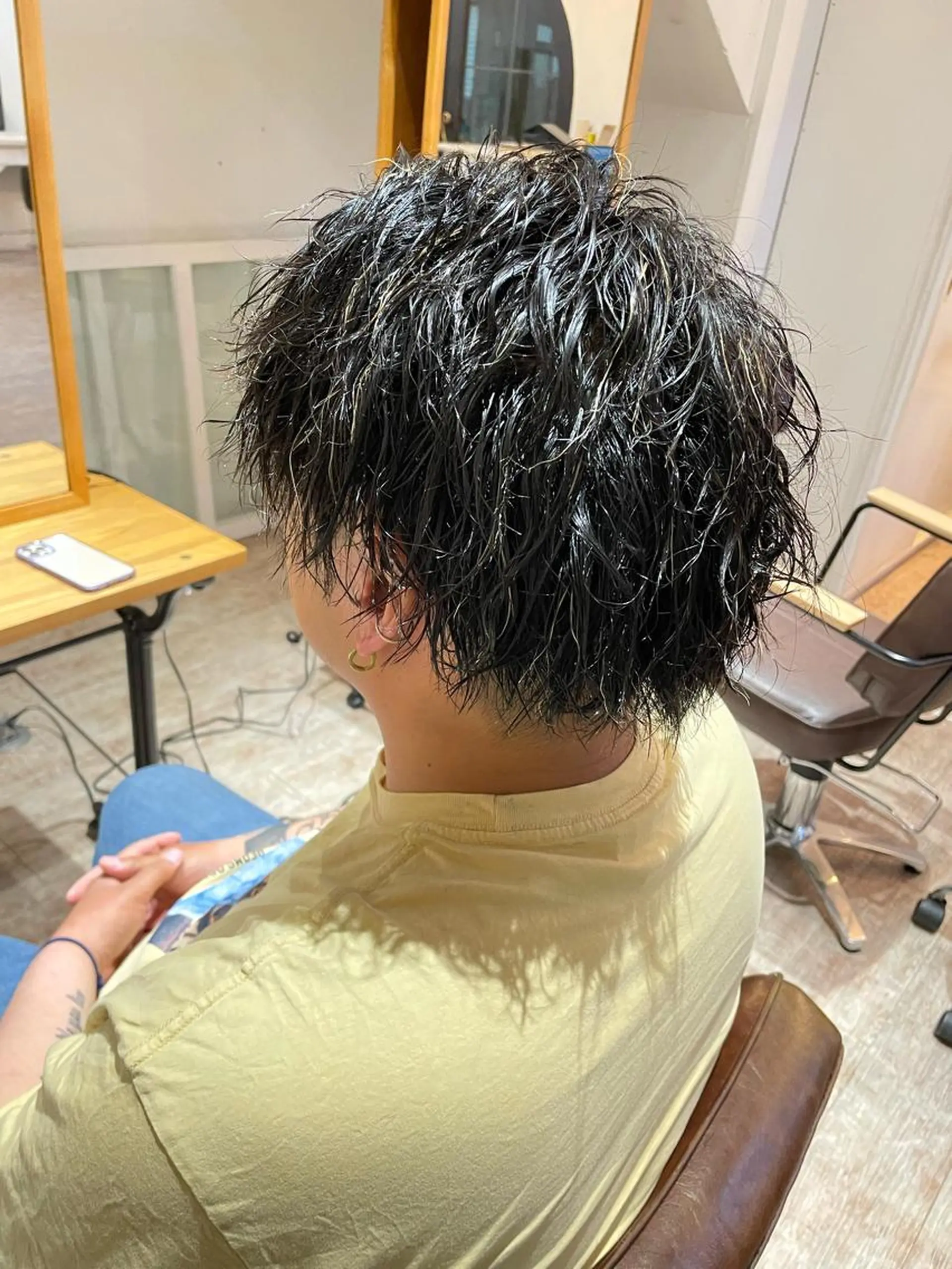 パーマ メンズ 杉山 蒼汰のヘアスタイル