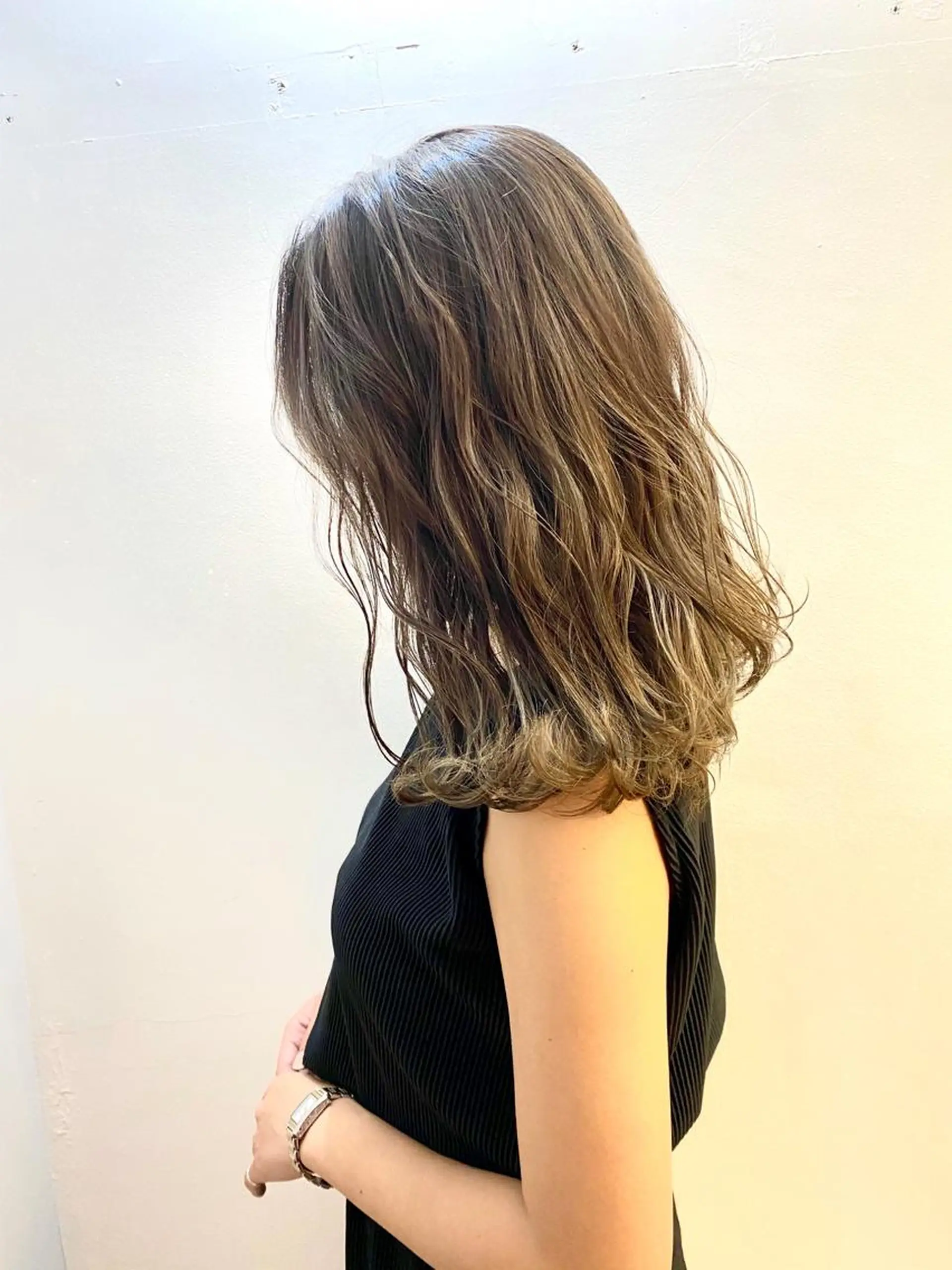 ミディアム カラー 艶髪カラー&ウルフ フルカワ ヒロズミのヘアスタイル