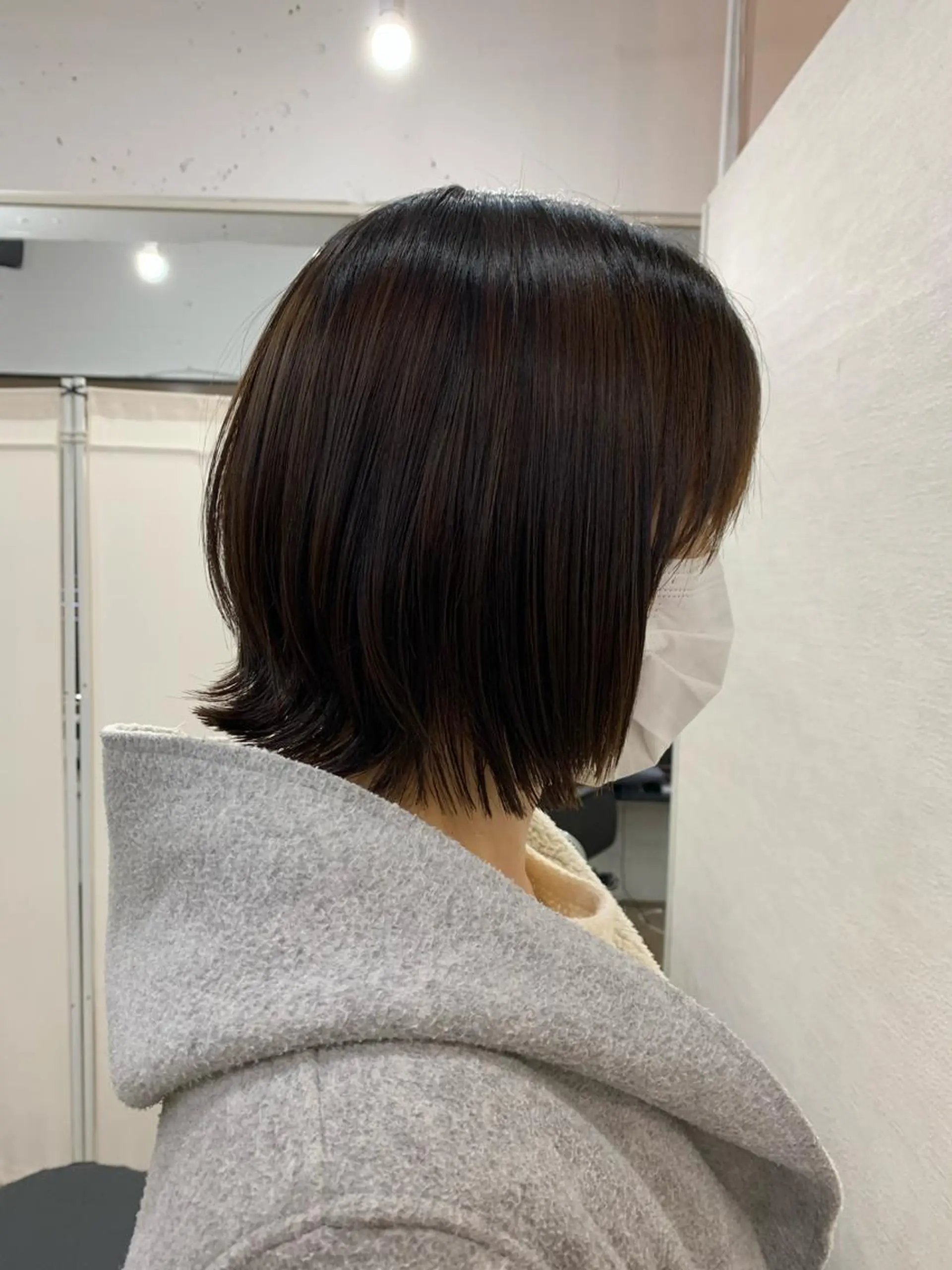 ミディアム ボブレイヤー ボブ レイヤーカット charme溝の口所属・チバ ヒロトのヘアスタイル