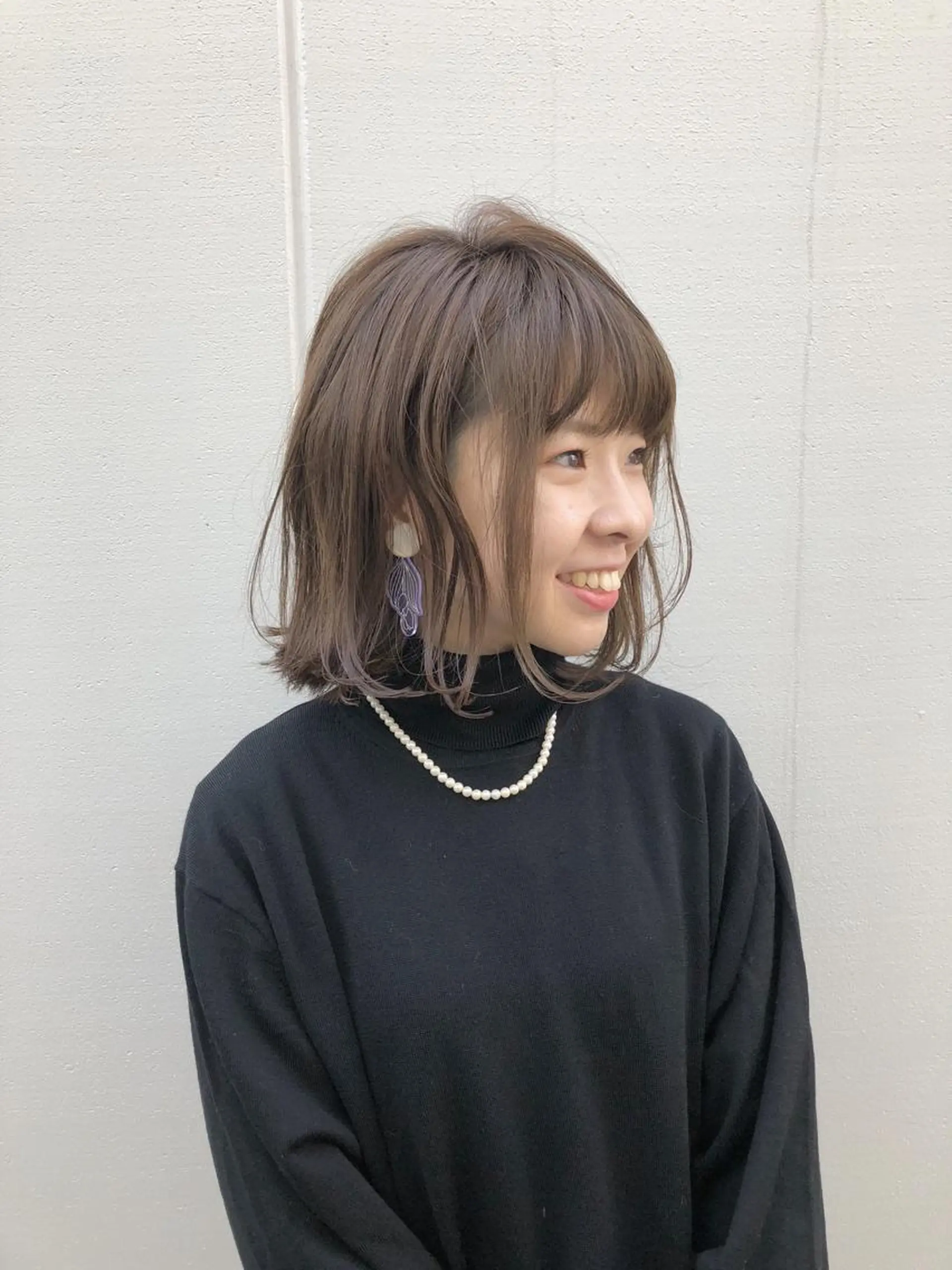 ミディアム ノグチ ユウキ/ボブのヘアスタイル