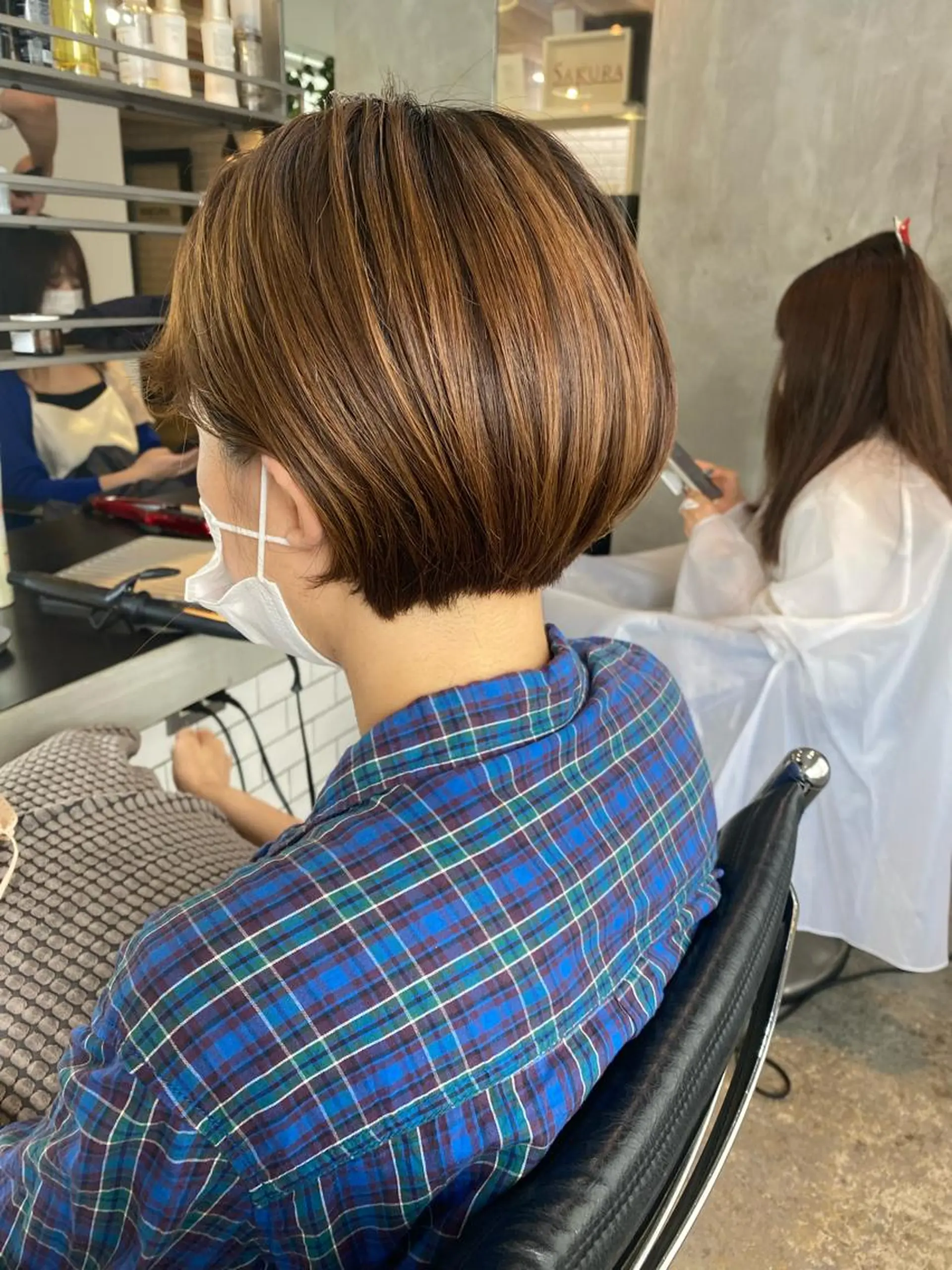 ショート カラー ヘアアレンジ ショートヘア stylist/蛯谷 珠里のヘアスタイル