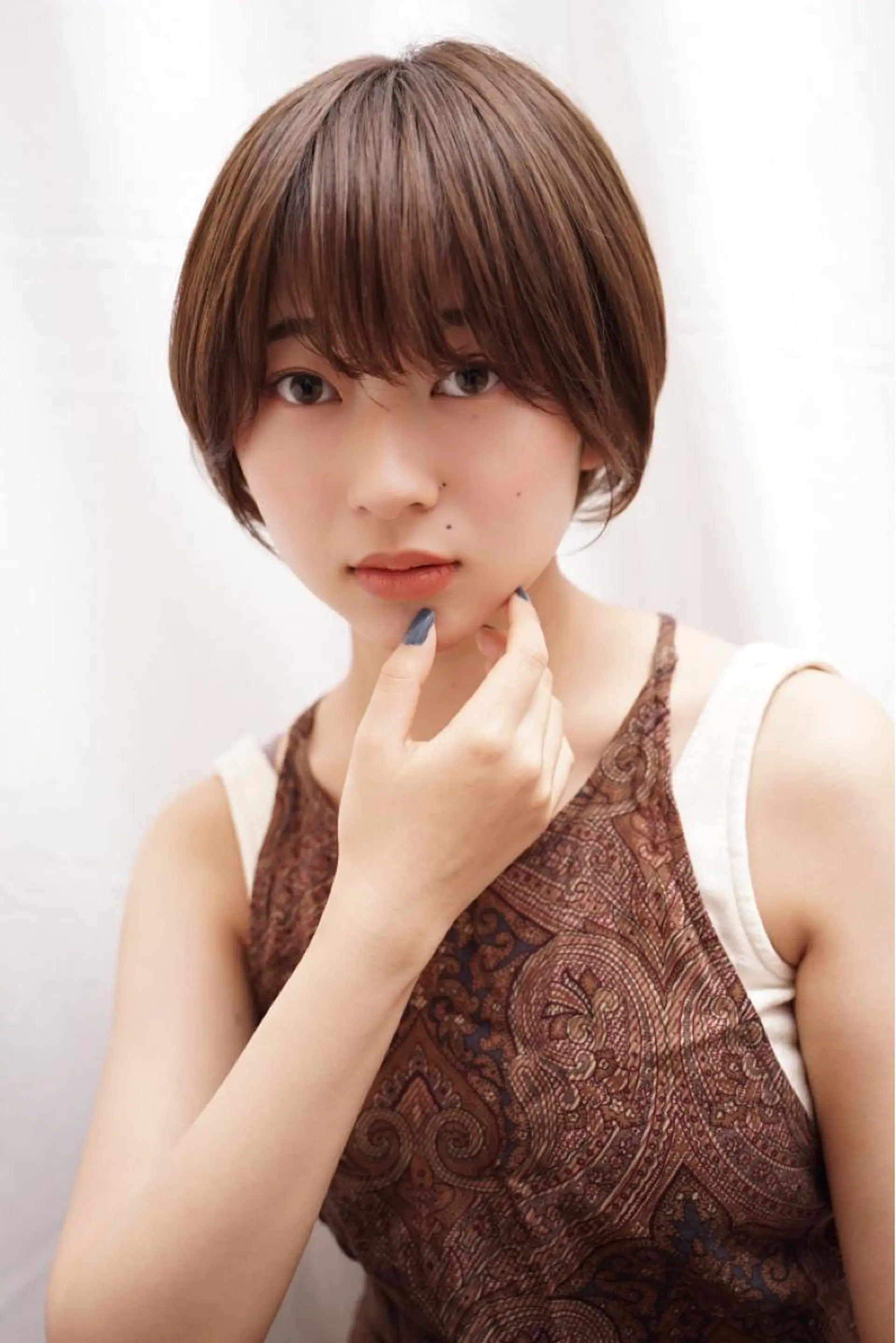 ショート カラー 佐藤 花帆のヘアスタイル