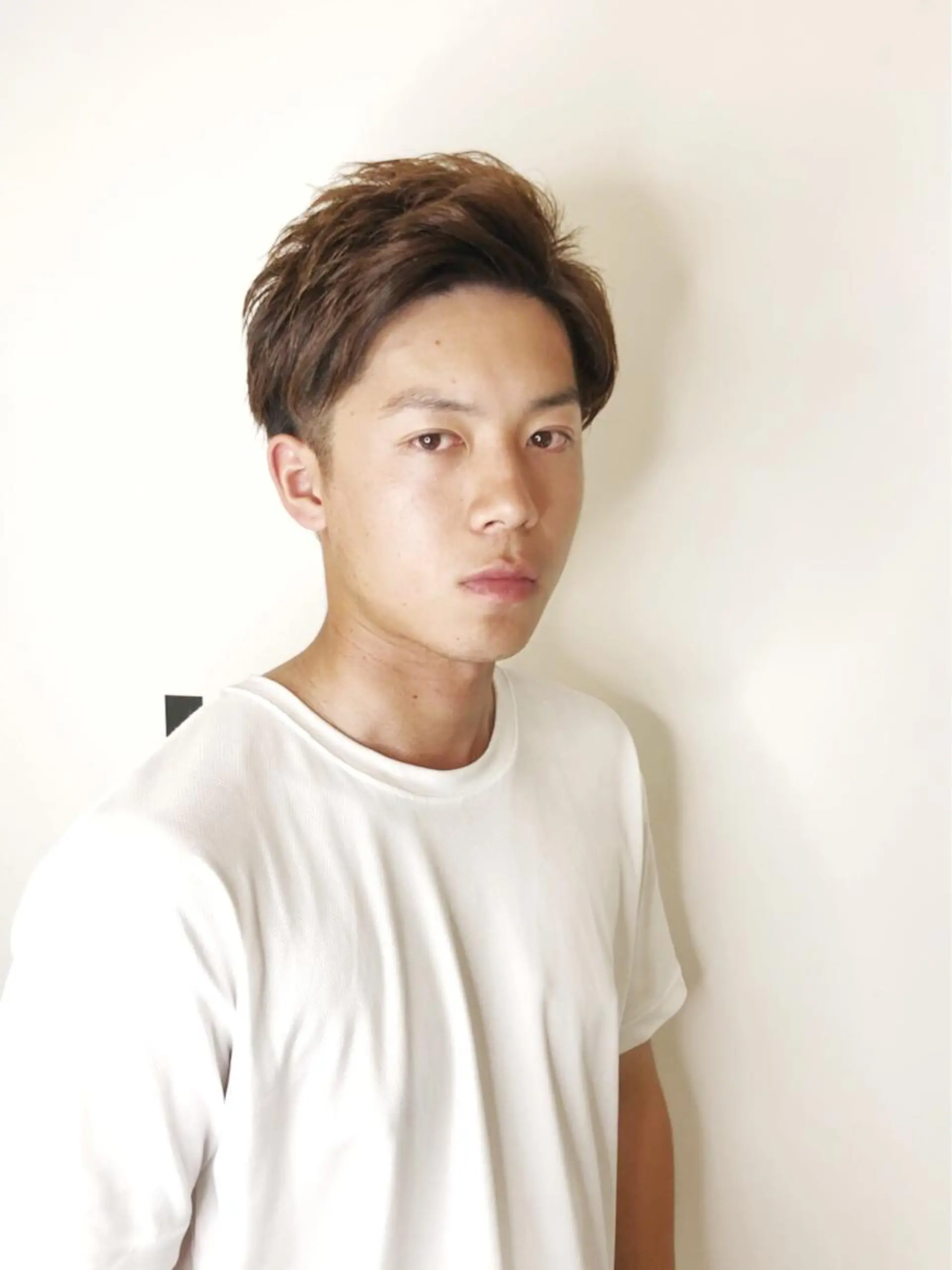 ショート パーマ ヘアアレンジ メンズ 赤み消しカラー /透明感カラー 上長のヘアスタイル