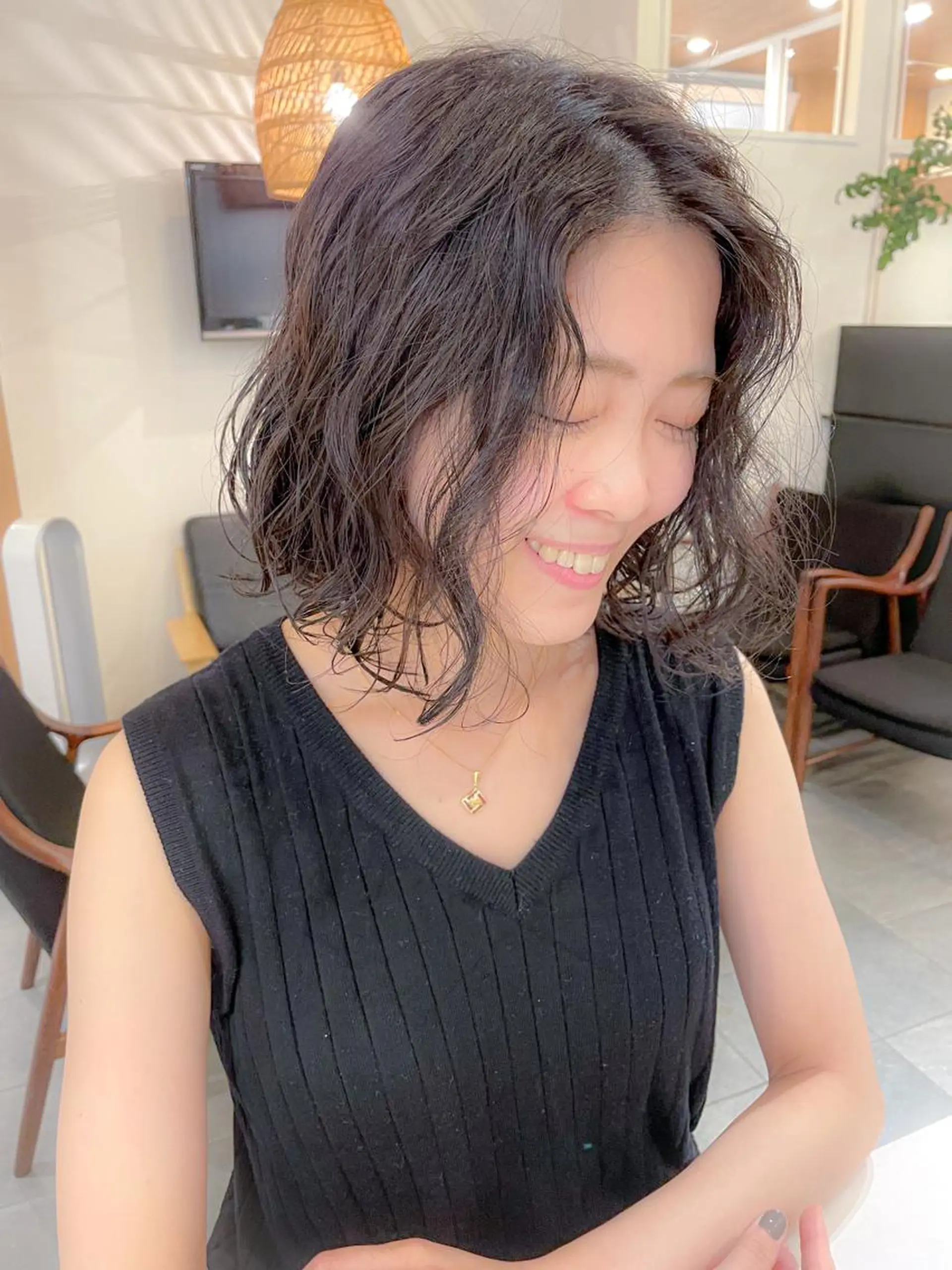 ミディアム パーマ Yusuke ユウスケのヘアスタイル