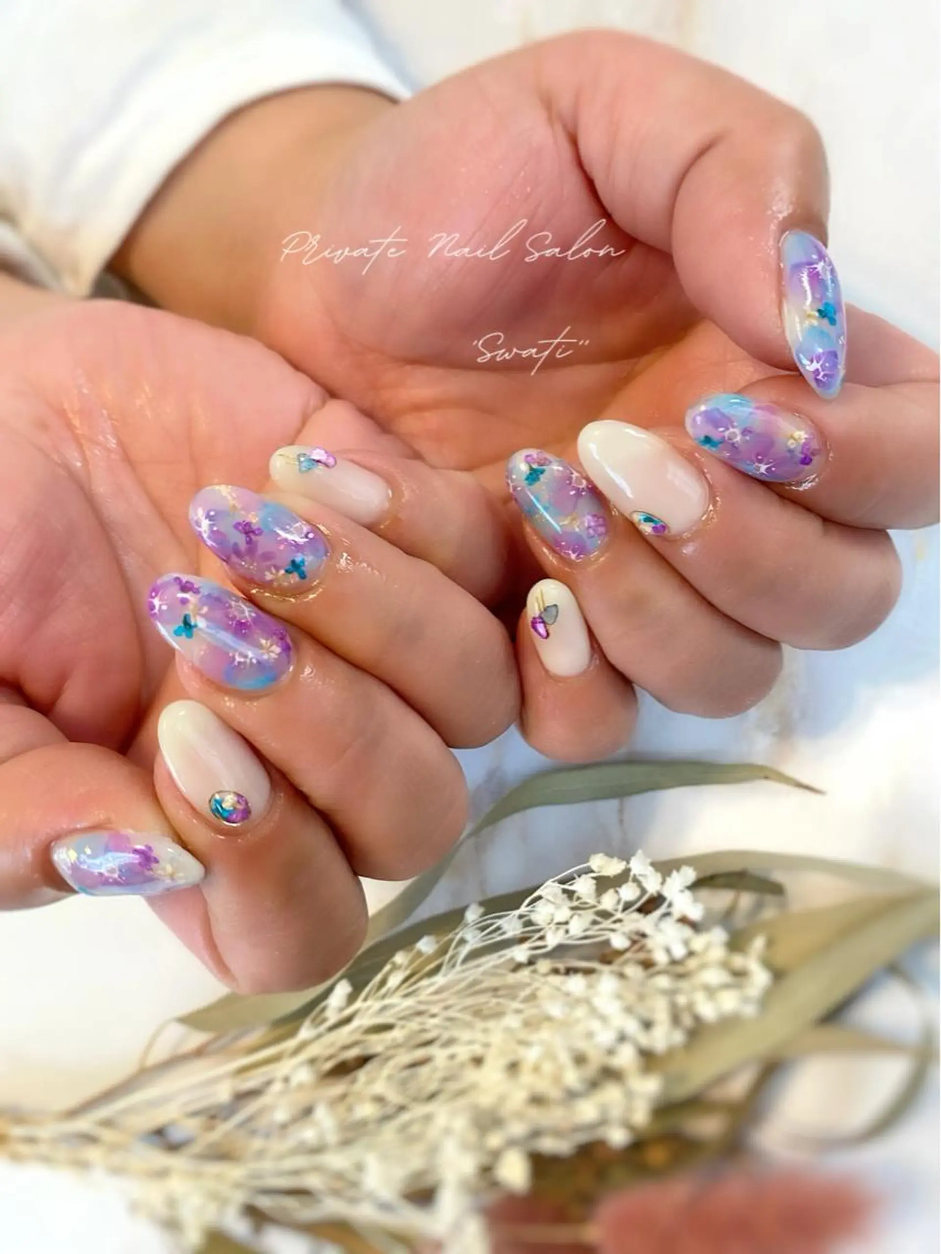 ネイル アートネイル フラワーネイル オフィスネイル yuko (ネイリスト)のネイルデザイン