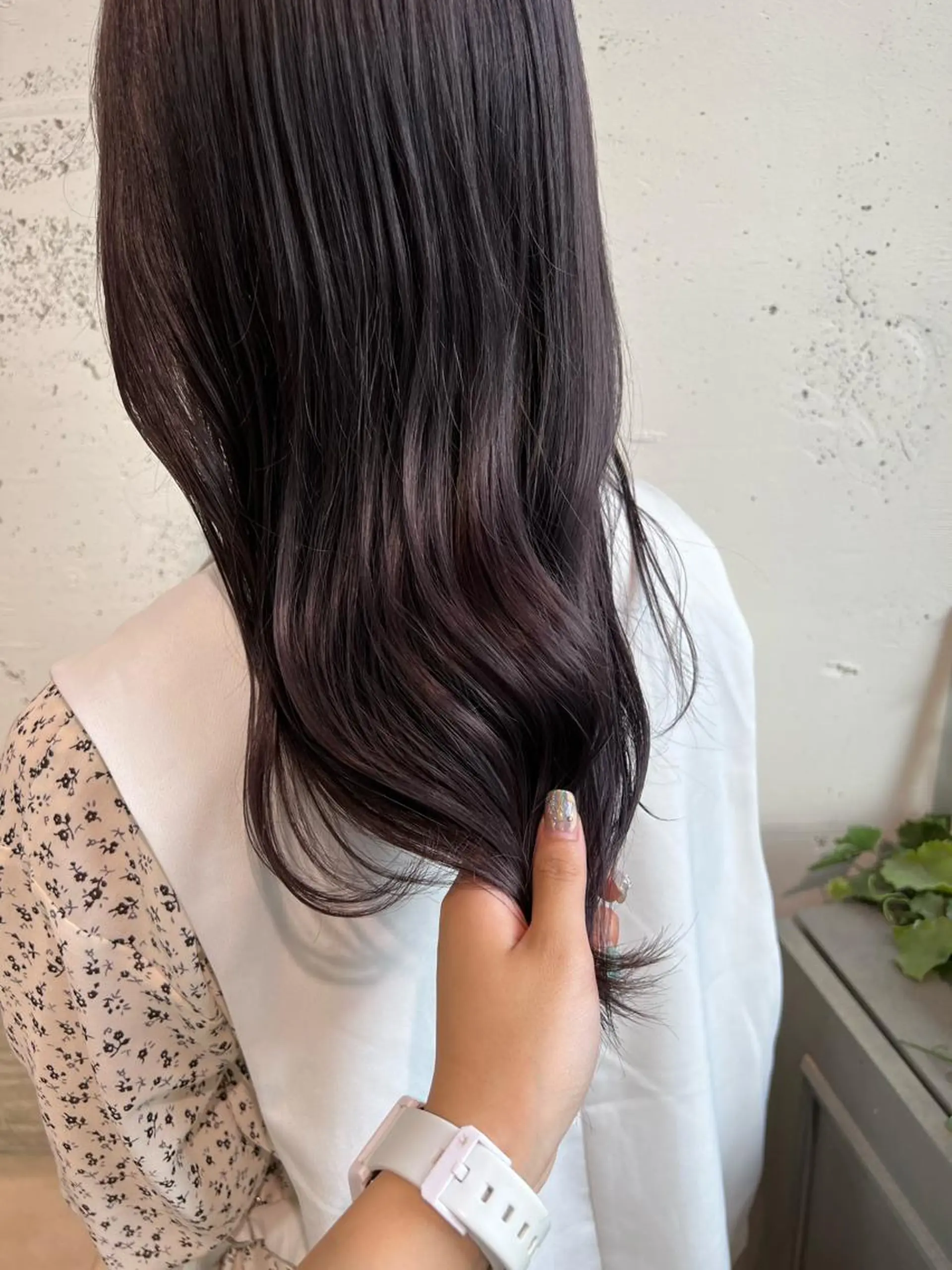 ロング カラー パーマ ヘアアレンジ メンズ キッズ ネイル マツエク・マツパ アイブロウ メンズブリーチ ブリーチ ディープラベンダー ラベンダーカラー charme【 シャルム 】所属・ボブ/レイヤー/ nanamiのヘアスタイル