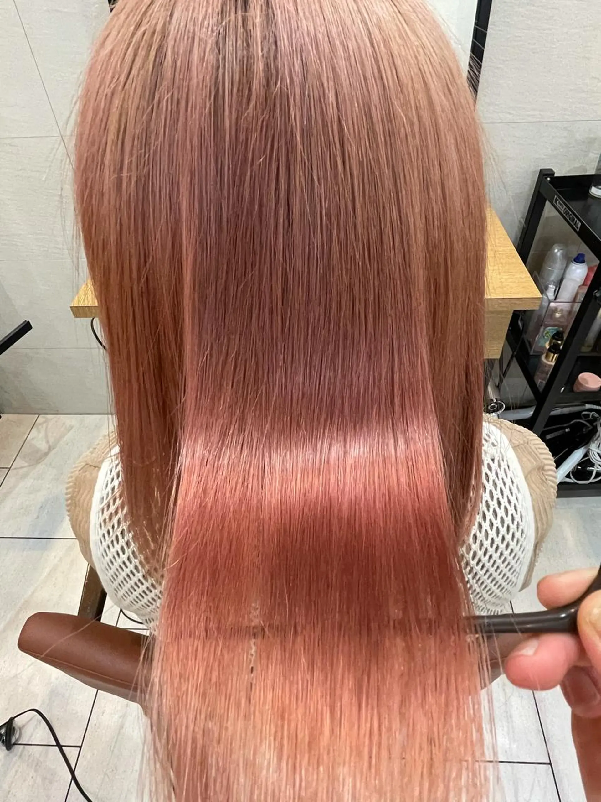 セミロング 為近日向子🐥暖色 💘顔周りカット🌈のヘアスタイル