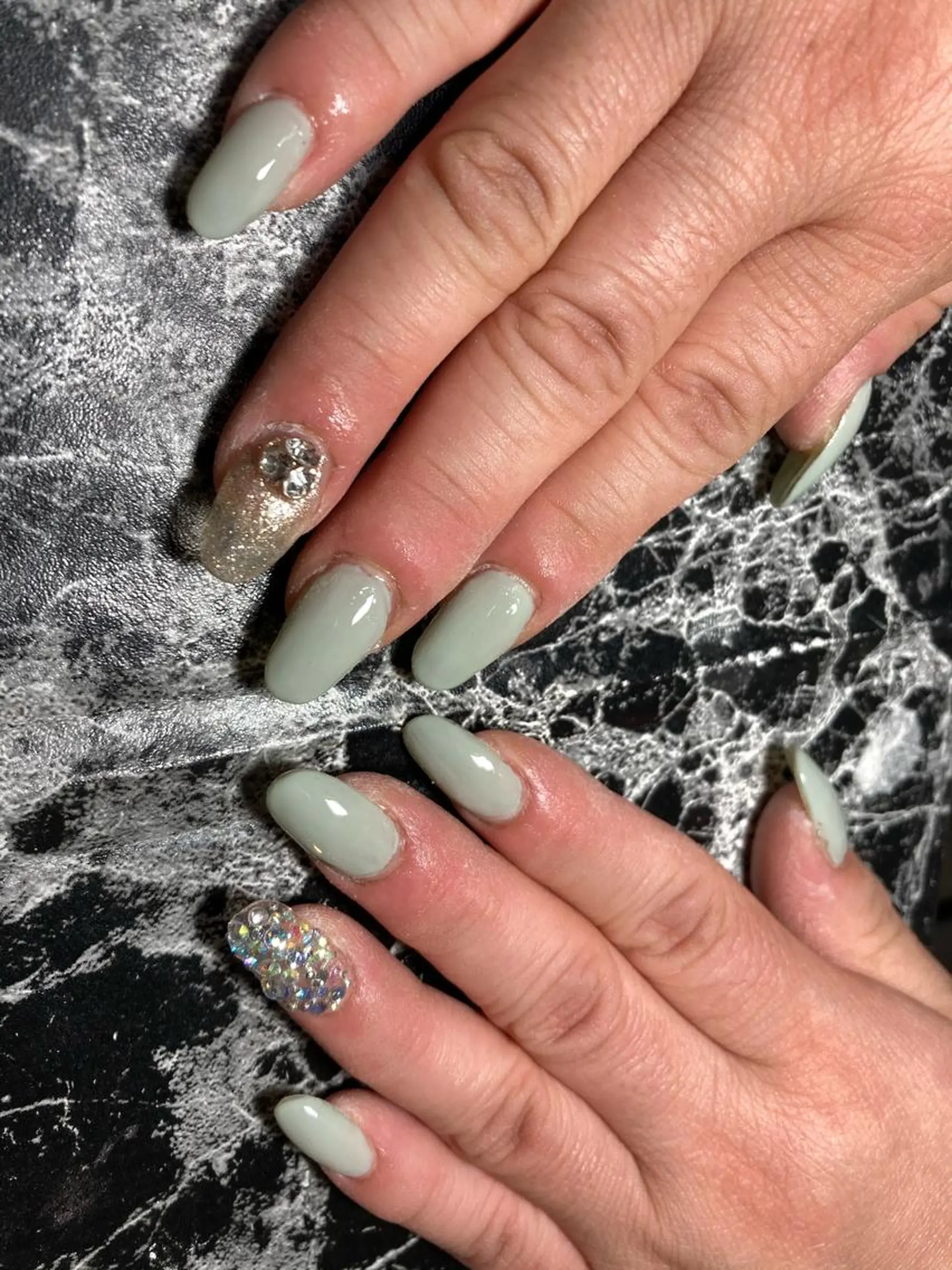 ミディアム ネイル スカルプネイル ショートネイル ✴︎ Delightのネイルデザイン