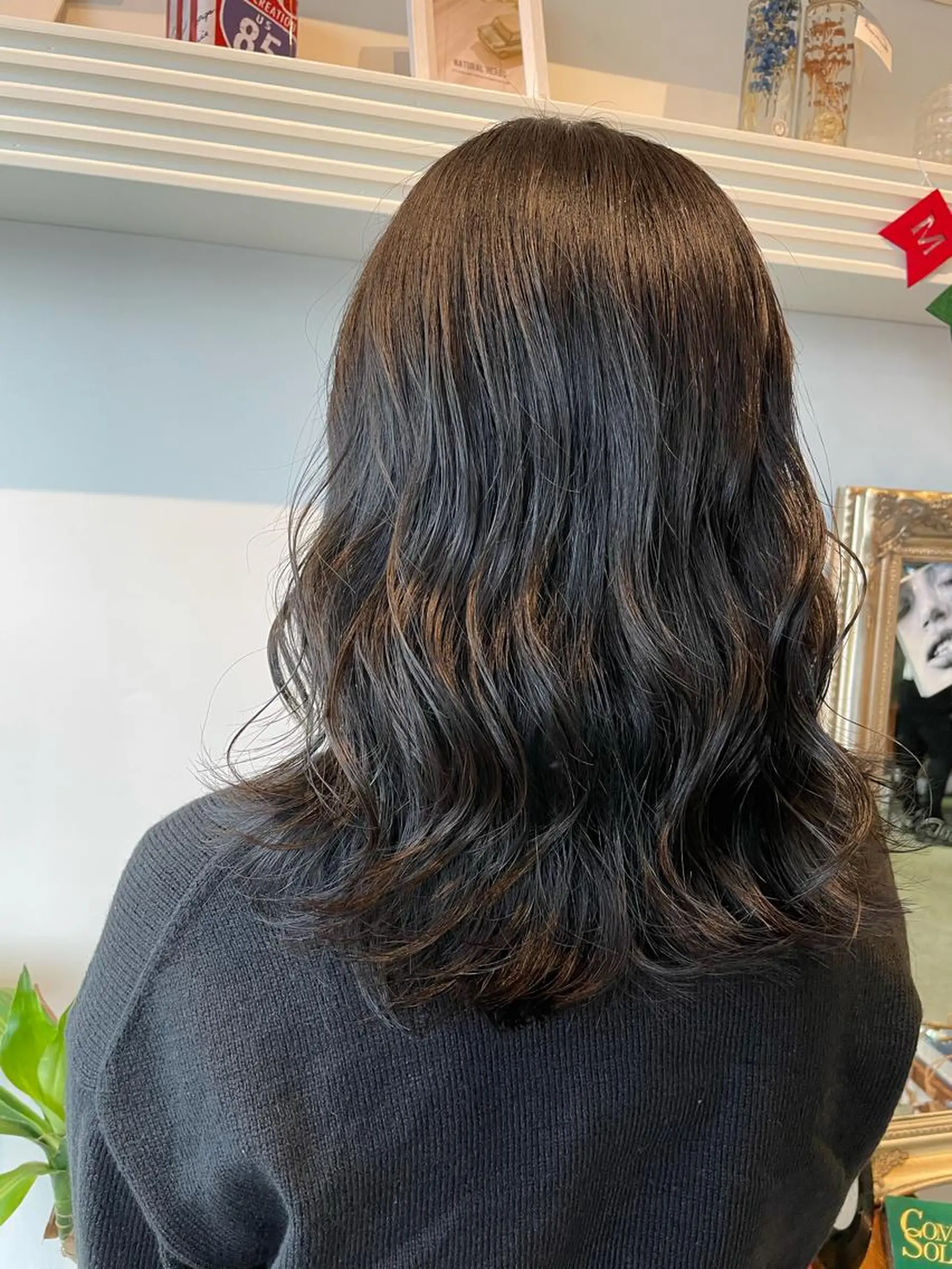 セミロング カラー ココアグレージュ グレージュ 💐パーソナルカラー /市橋加菜💐のヘアスタイル