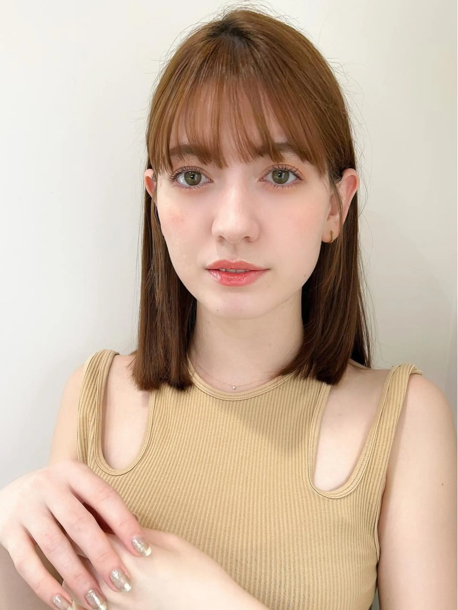 ミディアム カラー アッシュ ベージュカラー 透明感カラー 髪質改善 韓国風ヘア ✨髪質改善特化✨ kyousukeのヘアスタイル