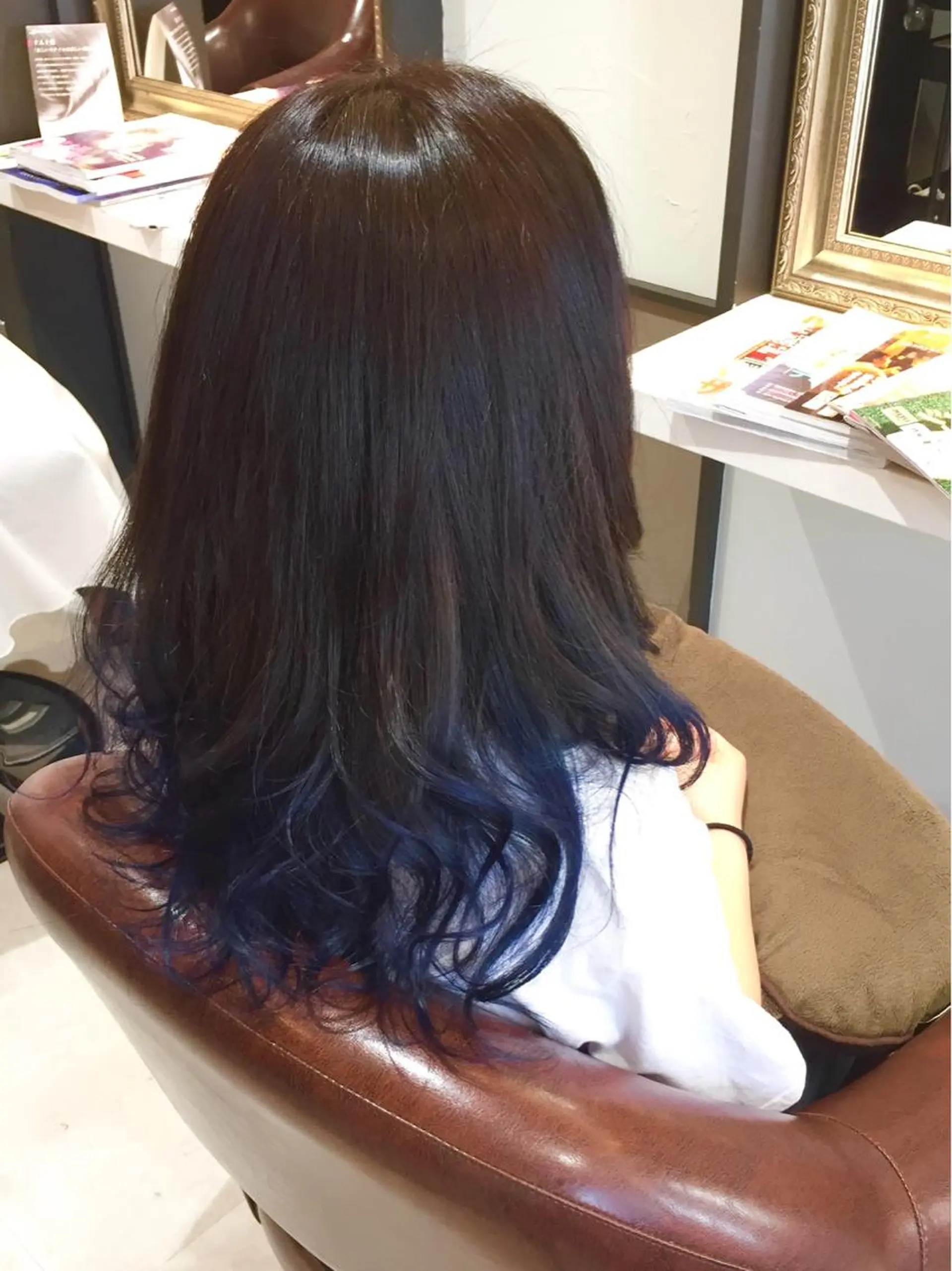 セミロング カラー ブルーカラー グラデーションカラー wavi hair所属・後藤 ユウキ/髪質改善🫧のヘアスタイル