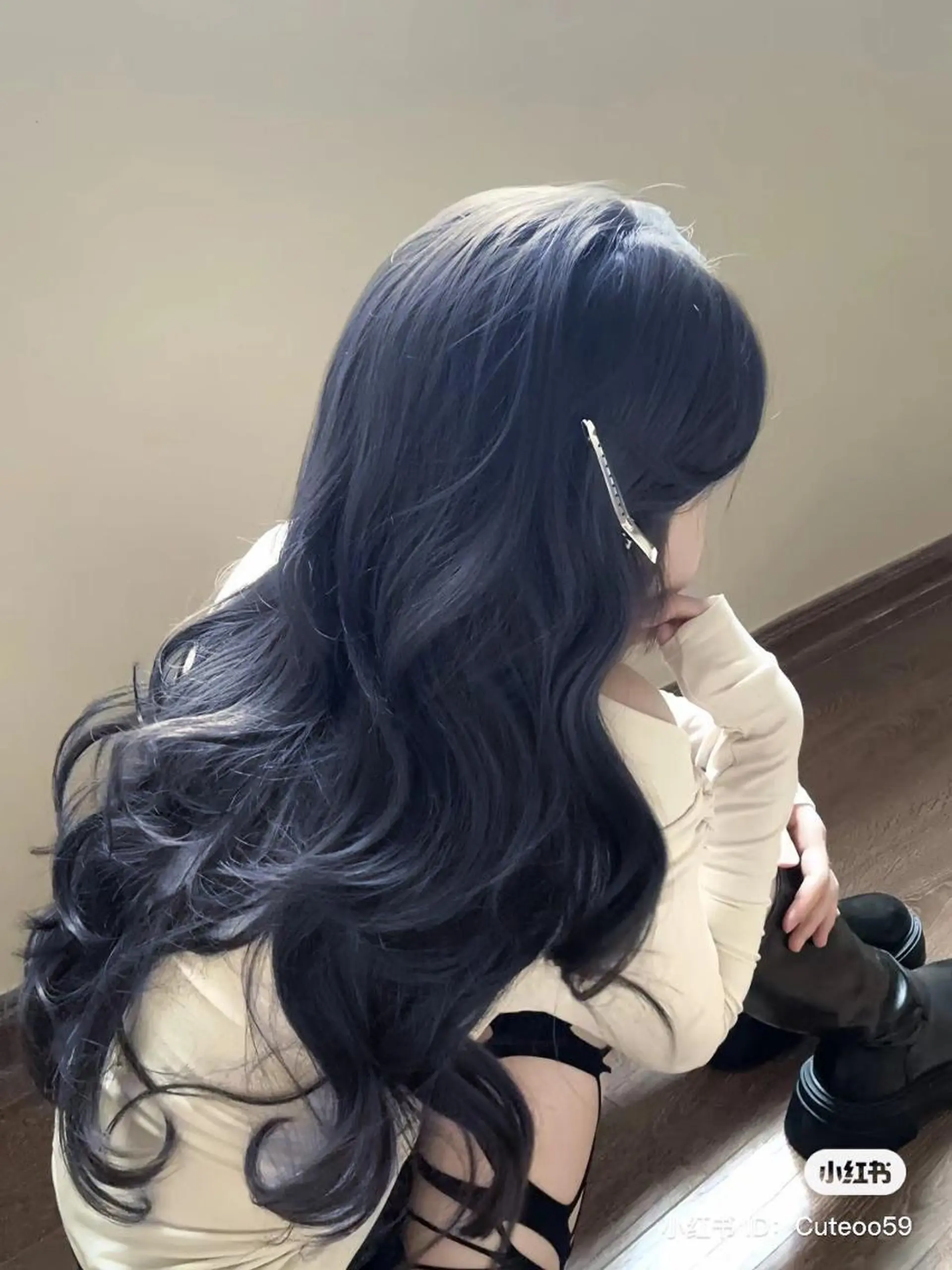 ロング カラー 🤍ྀི透ける寒色 Cocoa🤍ྀིのヘアスタイル