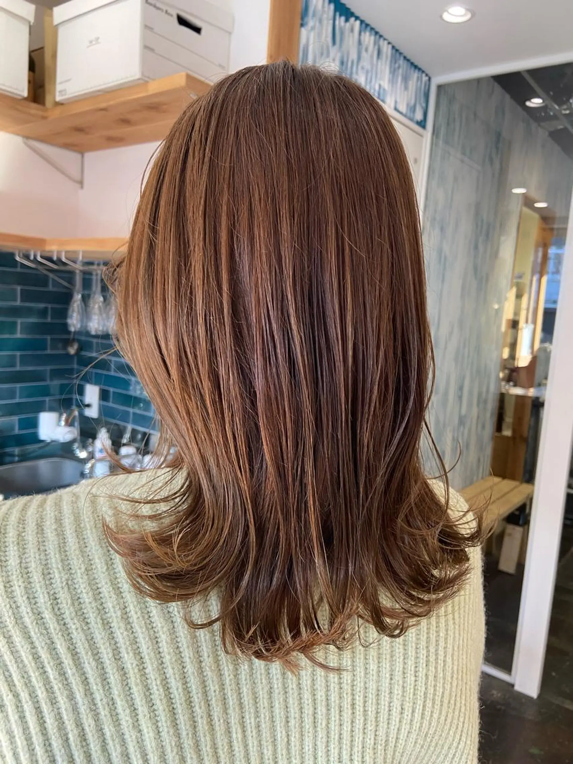 カラー ベージュカラー ヘアカラー 大塚 夏生のヘアスタイル