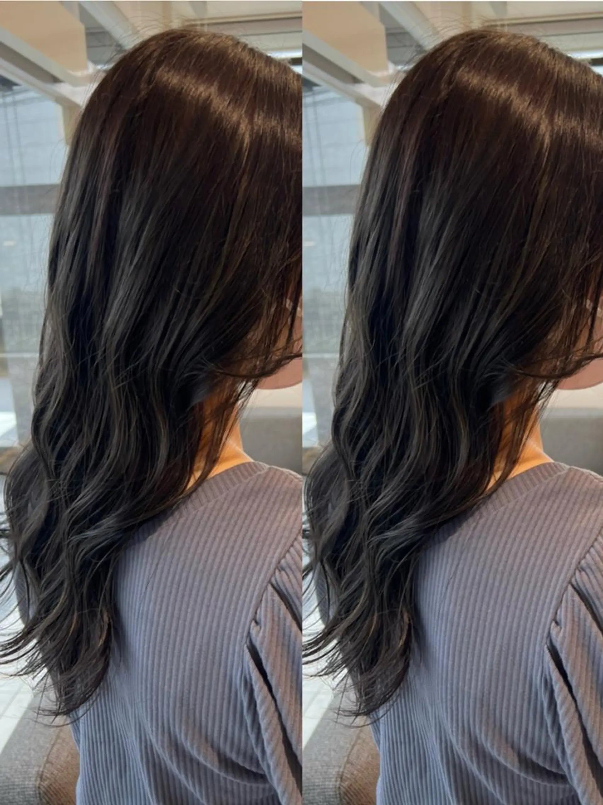 ミディアム カラー カット ヘアカラー トリートメント TELA HAIRのヘアスタイル