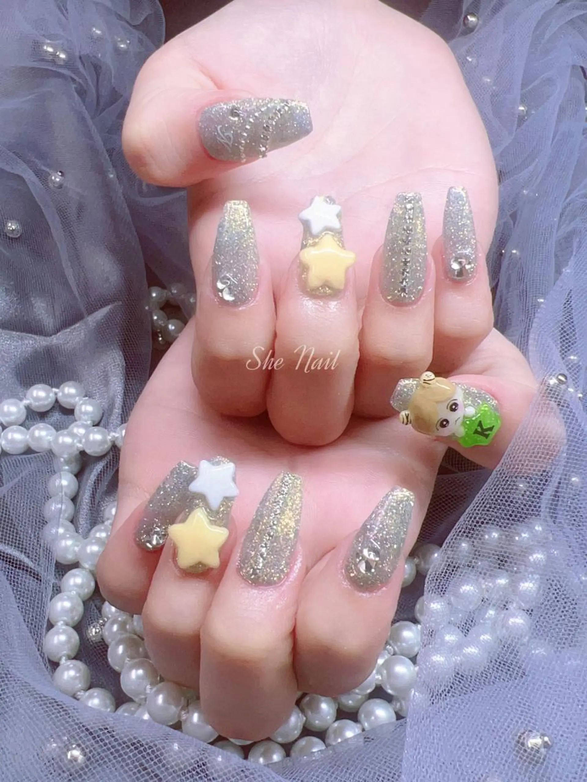 ネイル チークネイル 長さ出し マグネットネイル 持ち込み ワンカラーネイル ハンドネイル She   Nail所属・ISA_ BELLAのネイルデザイン