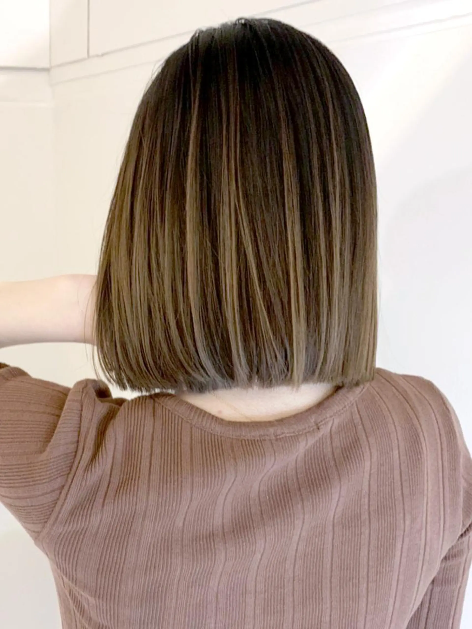 ミディアム カラー ヘアアレンジ パーマ ITbyALBUM 中野店のヘアスタイル