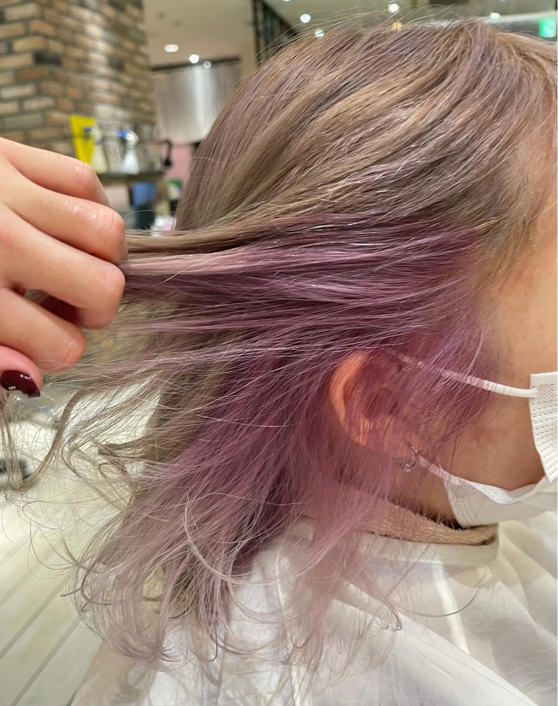 ミディアム カラー 透明感カラー ☁Neolive .Ayana✂️のヘアスタイル