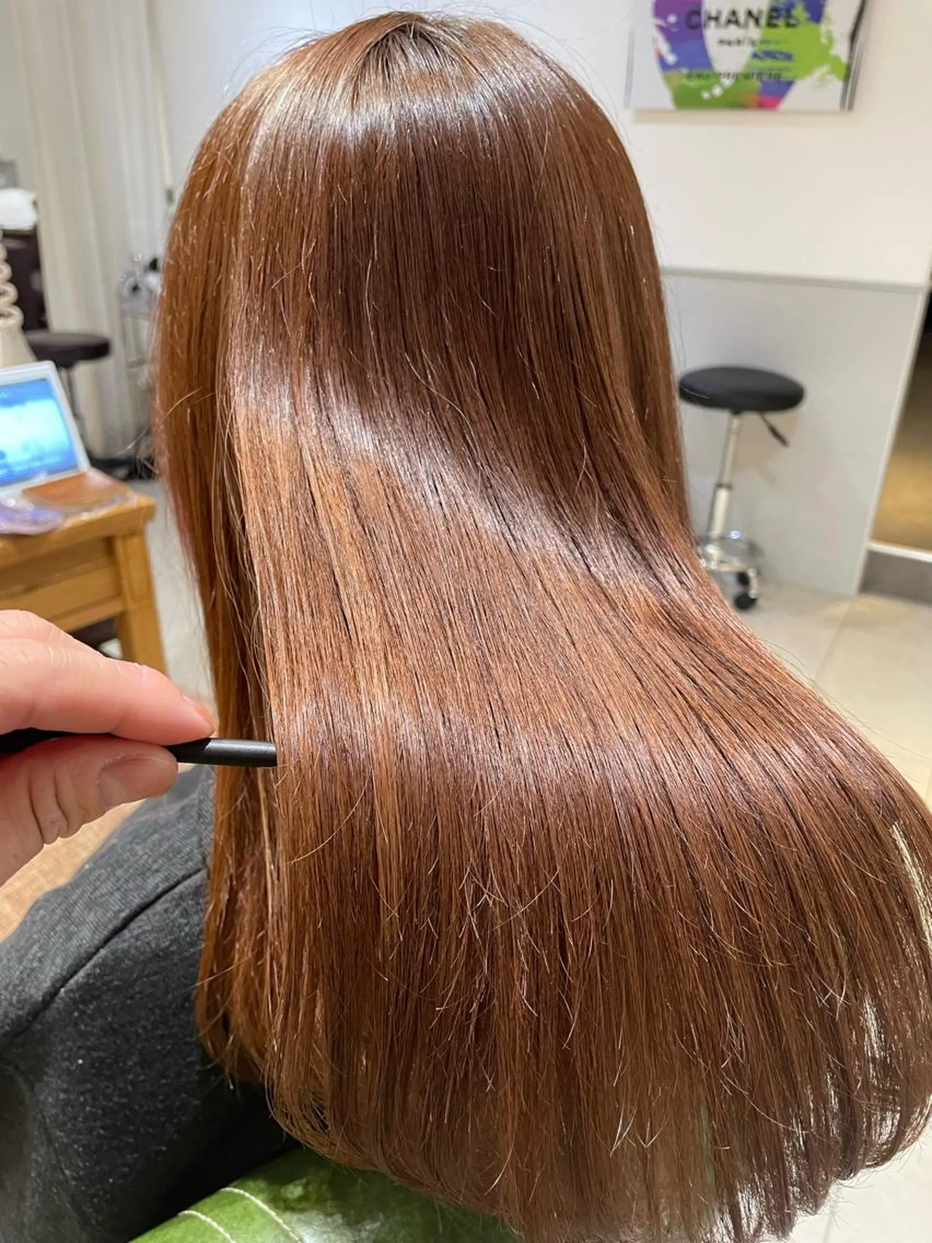 セミロング カラー アクアカラー 髪質改善 トリートメント eins.hair所属・過去一の柔髪ヘア 🌿einshairのヘアスタイル