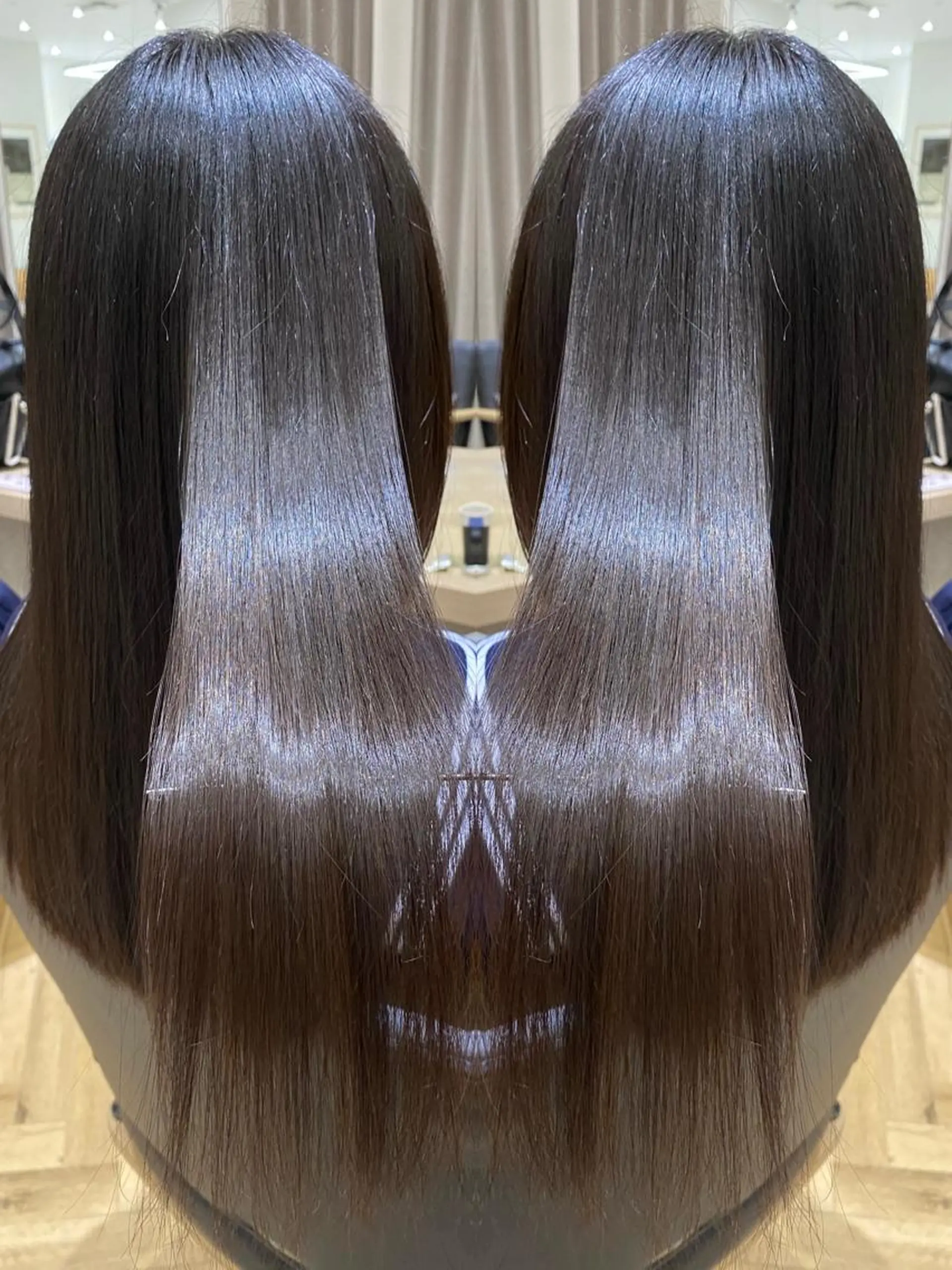 ロング 髪質改善 men'ssalon Zina天神所属・✨髪質改善/顔周りカ ット/縮毛矯正✨三隅のヘアスタイル