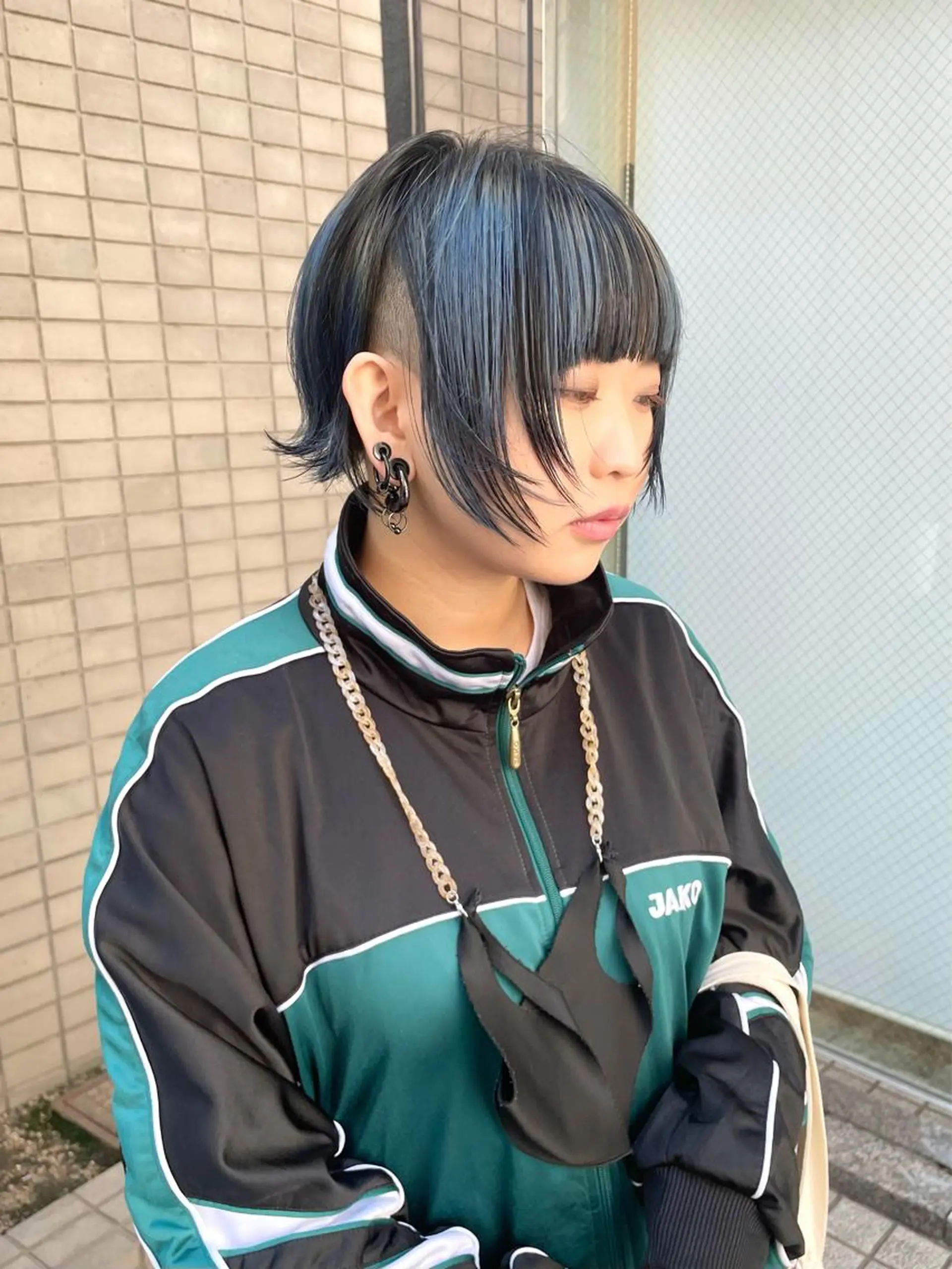 ショート カラー ショートボブ ブルーカラー ボブ ショートヘア ウルフカット ハイトーン/レイヤー /ウルフ⭐️永田⭐️のヘアスタイル