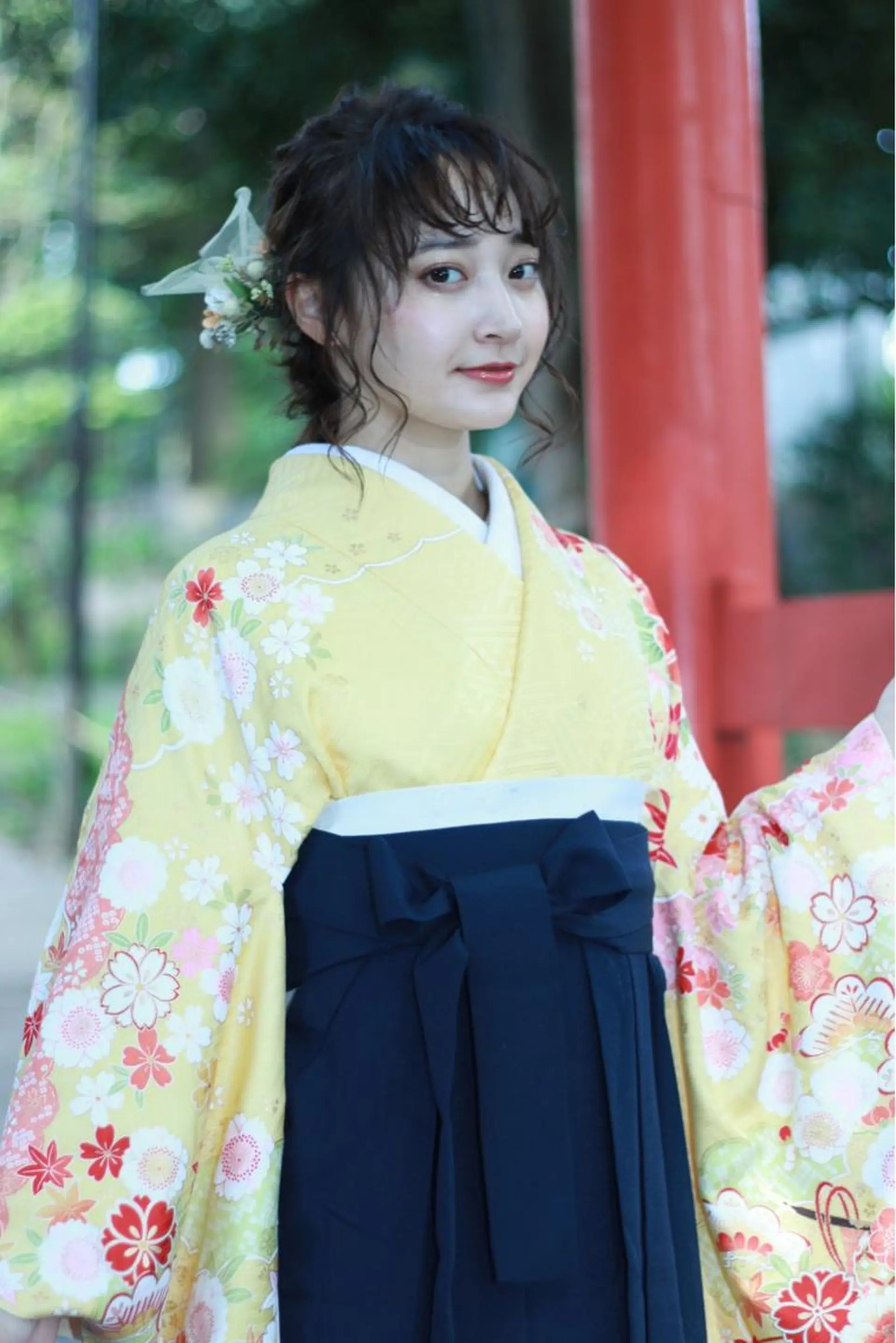 セミロング ヘアアレンジ 加藤 綾華のヘアスタイル