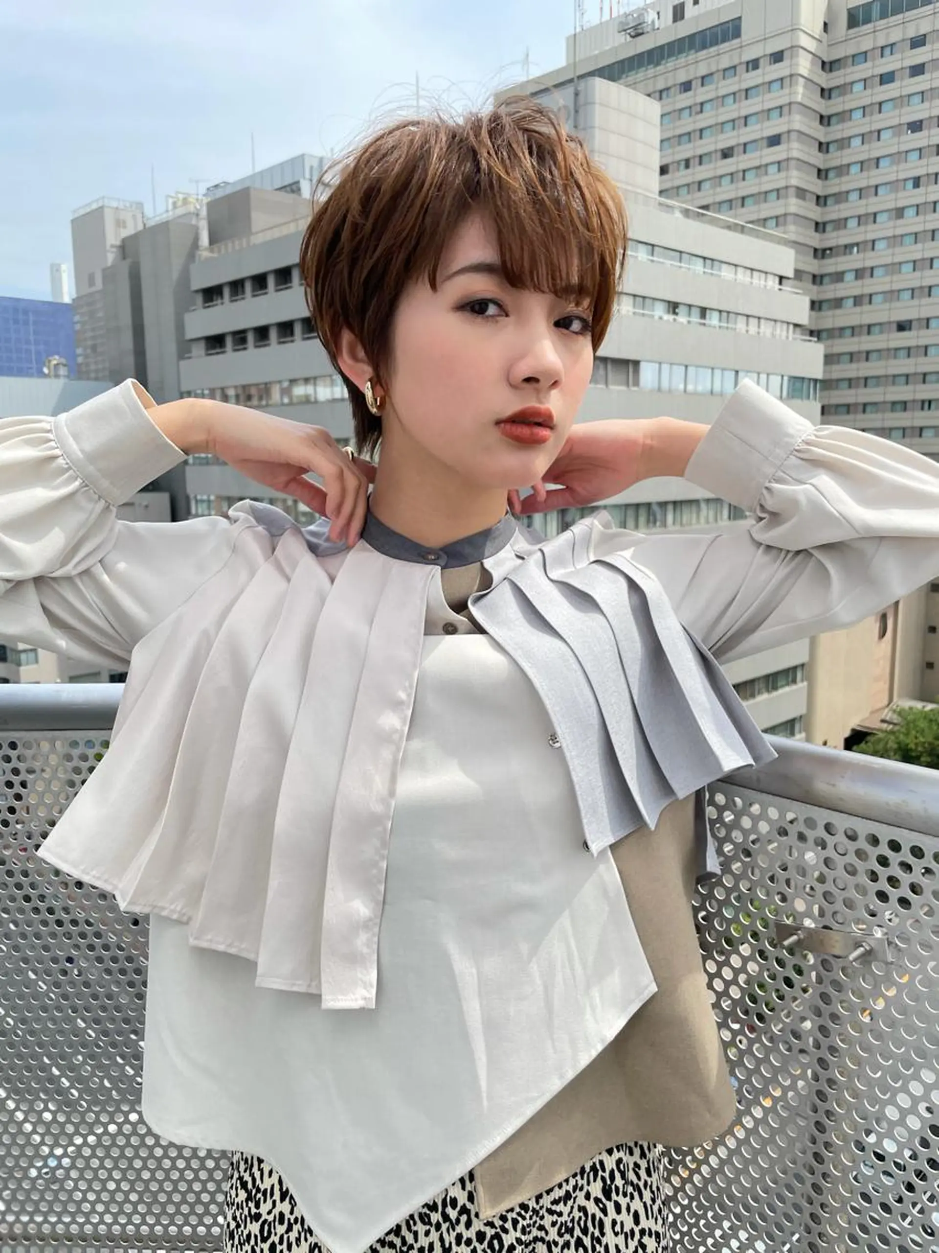 ショート カラー カット ヘアカラー トリートメント 縮毛/ショート/ ボブ/レイヤー/小原のヘアスタイル