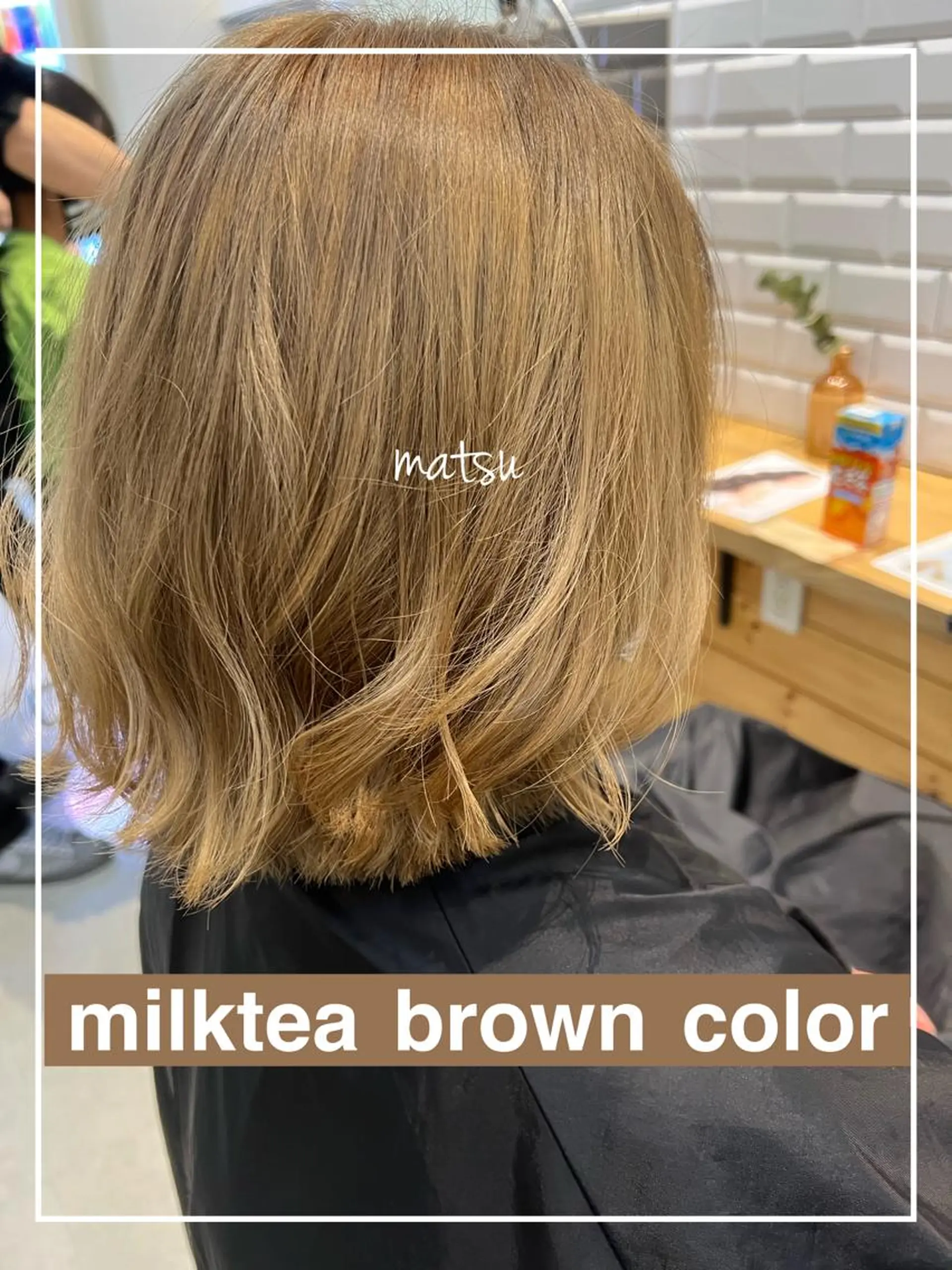 ミディアム カラー MATSU 🌟韓国🇰🇷のヘアスタイル