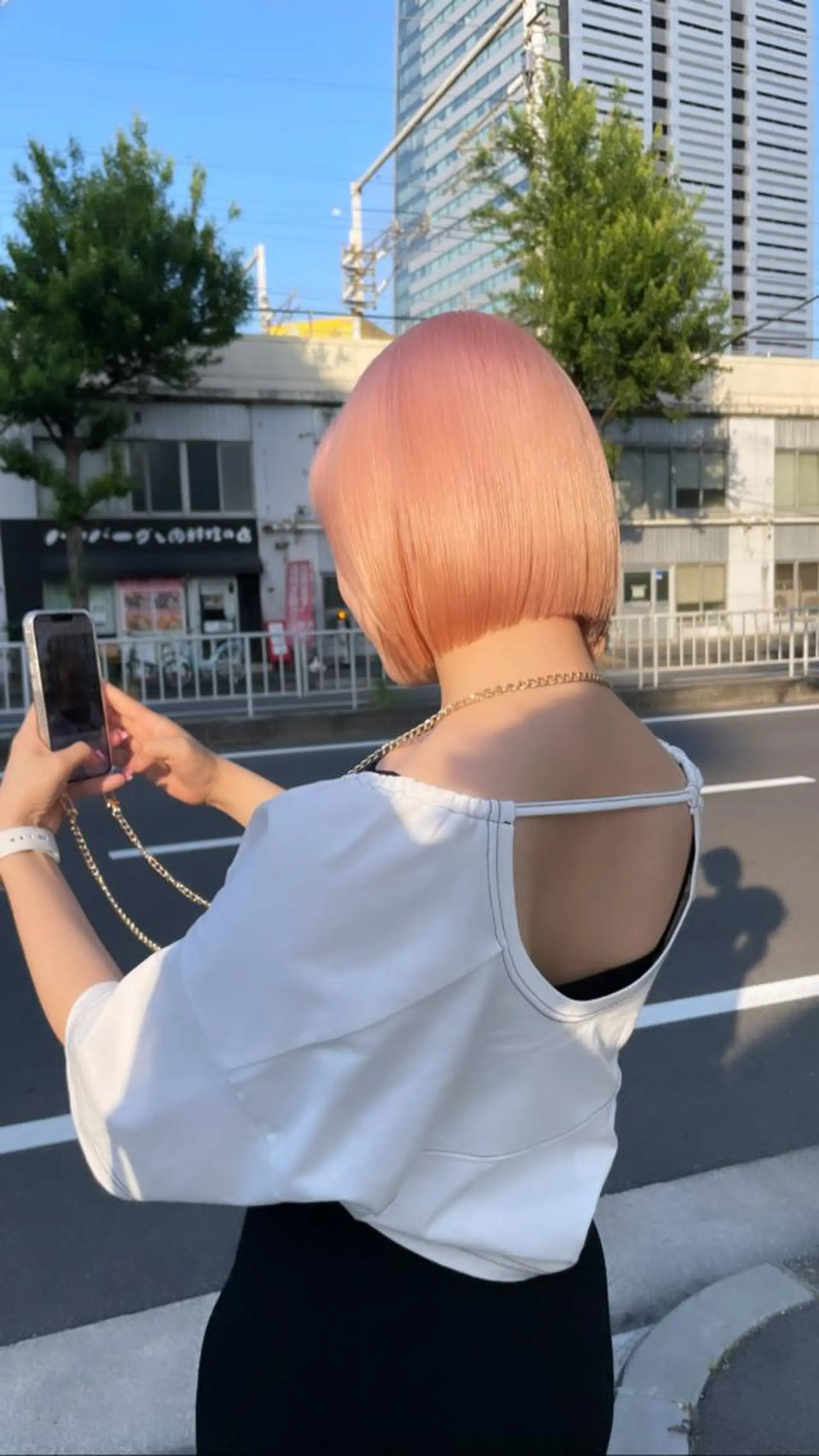 ショート カラー ブリーチ MONIQA所属・🐲RYUKI メンズブリーチのヘアスタイル