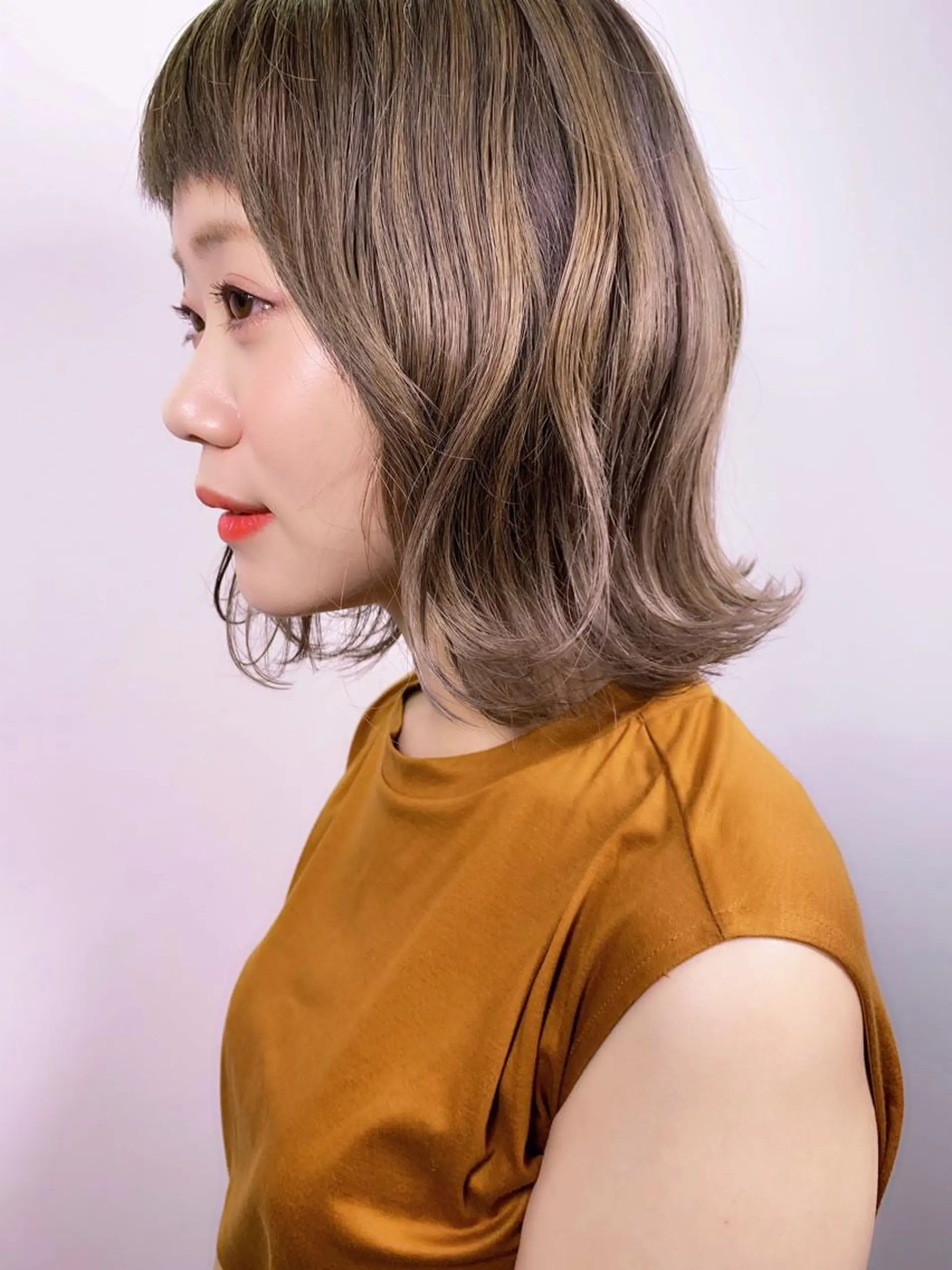 ミディアム カラー グラデーションカラー グレージュ tension 【テンション】のヘアスタイル